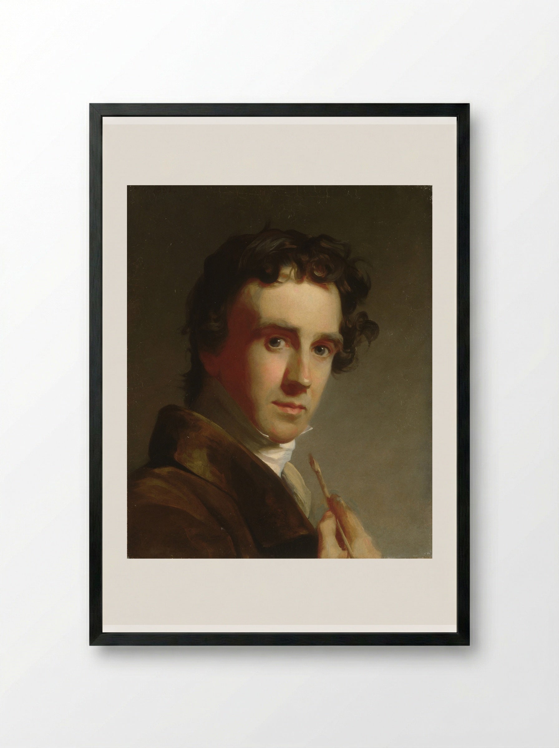 Portrait of the Artist - Thomas Sully - Framed Print Black