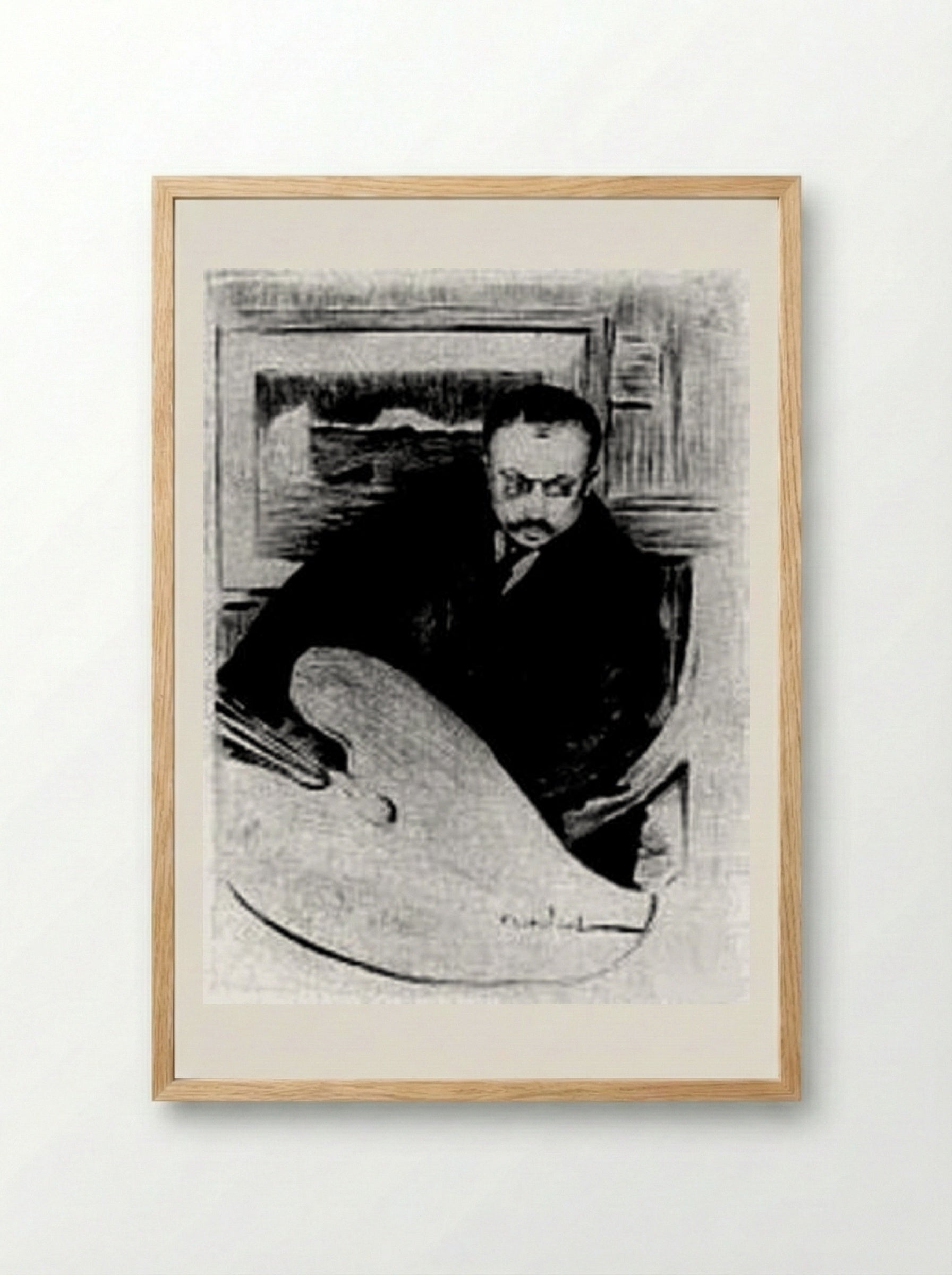Portrait of the Artist - Maxime Maufra - Framed Print Wood
