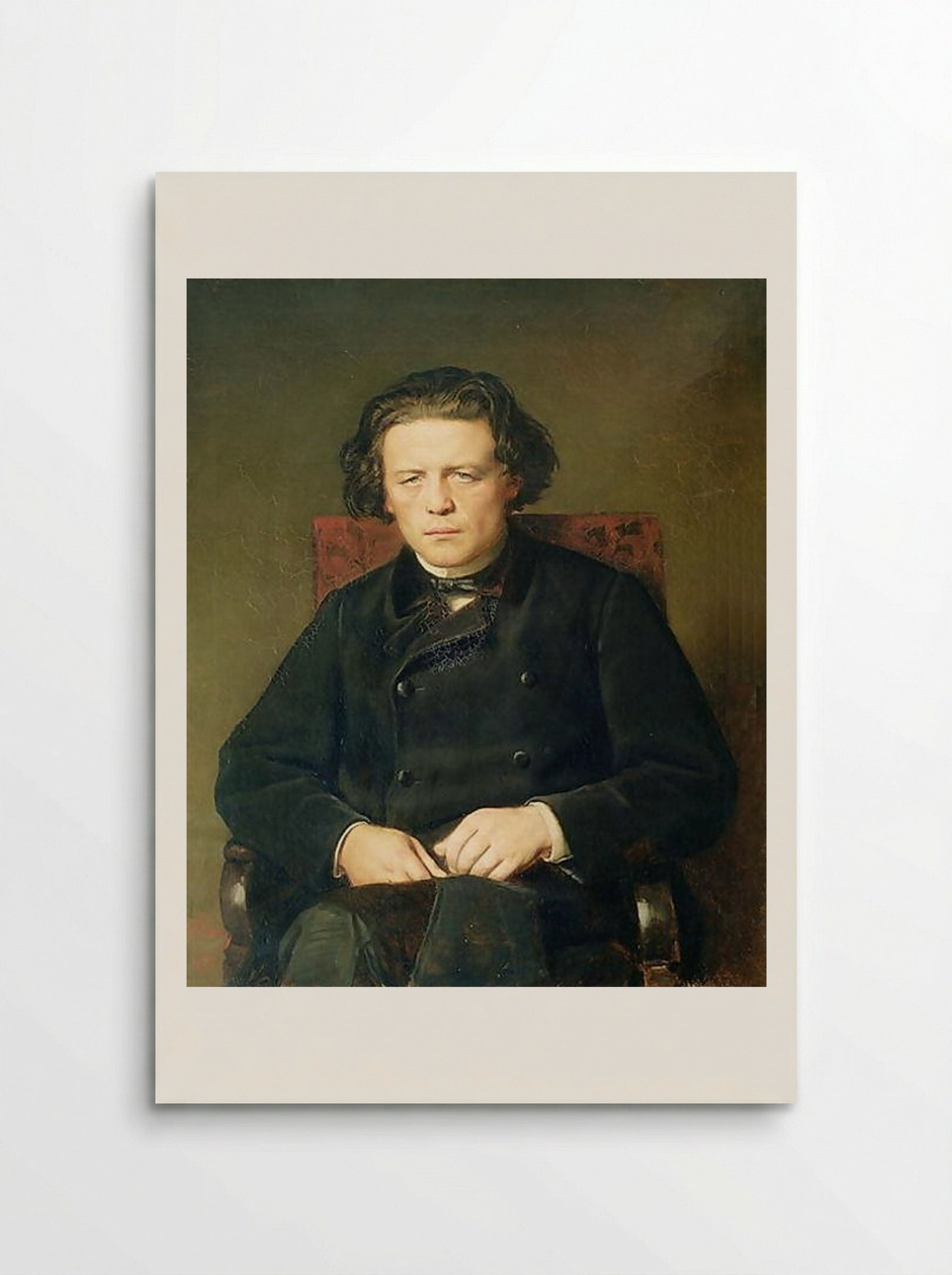 Portrait of the Composer Anton Rubinstein - Vasily Perov - Poster