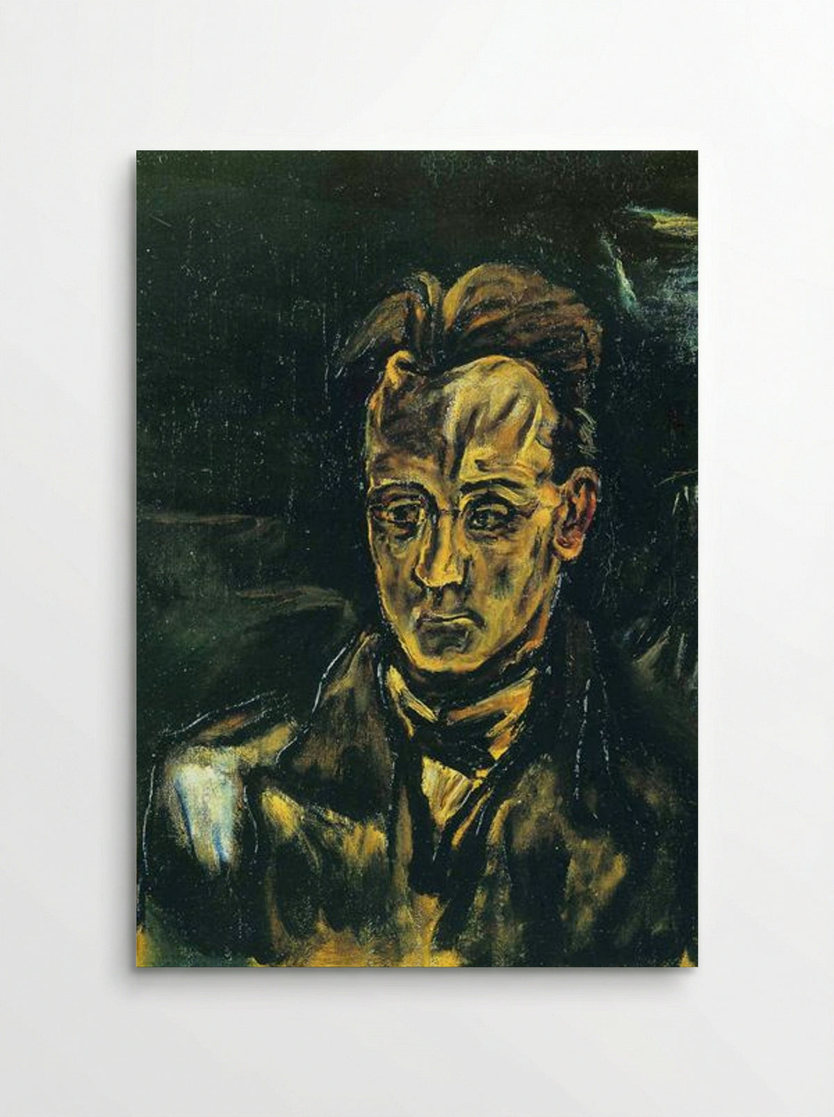 Portrait of the Composer Anton von Webern - Oskar Kokoschka - Poster