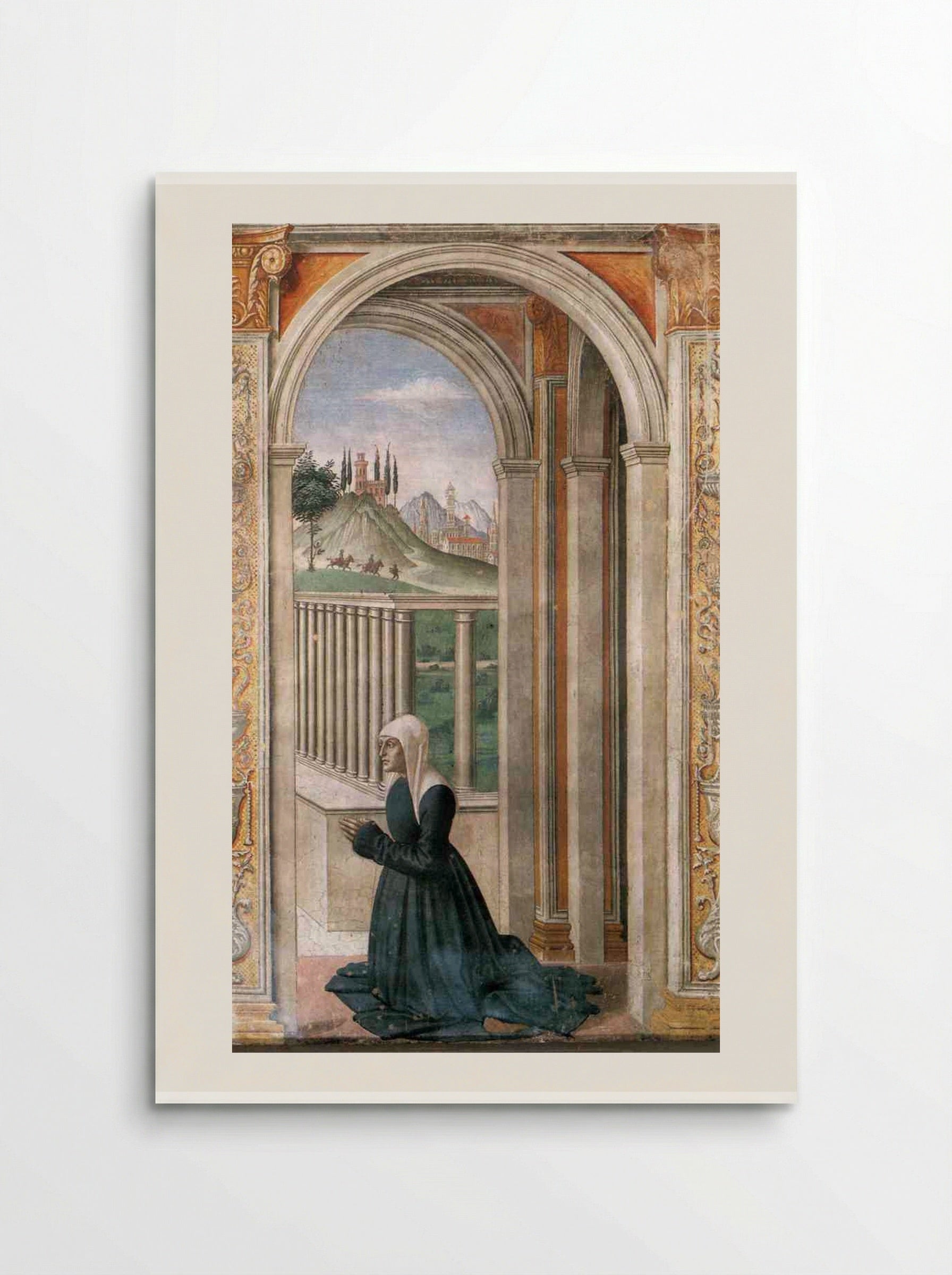 Portrait of the Donor Francesca Pitti Tornabuoni - Domenico Ghirlandaio - Poster