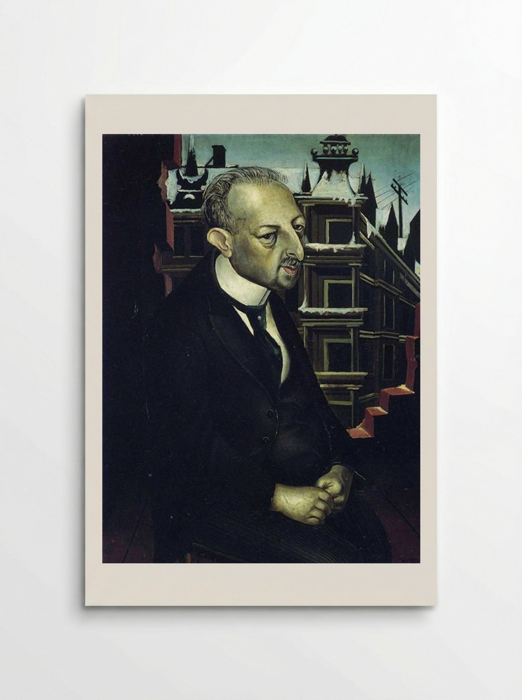 Portrait of the Lawyer Dr. Fritz Glaser - Otto Dix - Poster