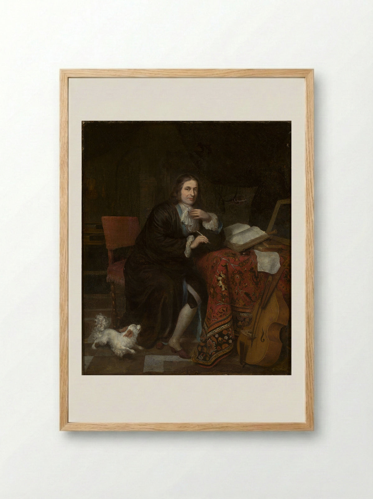 Portrait of the Minister Josias van der Kapelle - Thomas van der Wilt - Framed Print Wood
