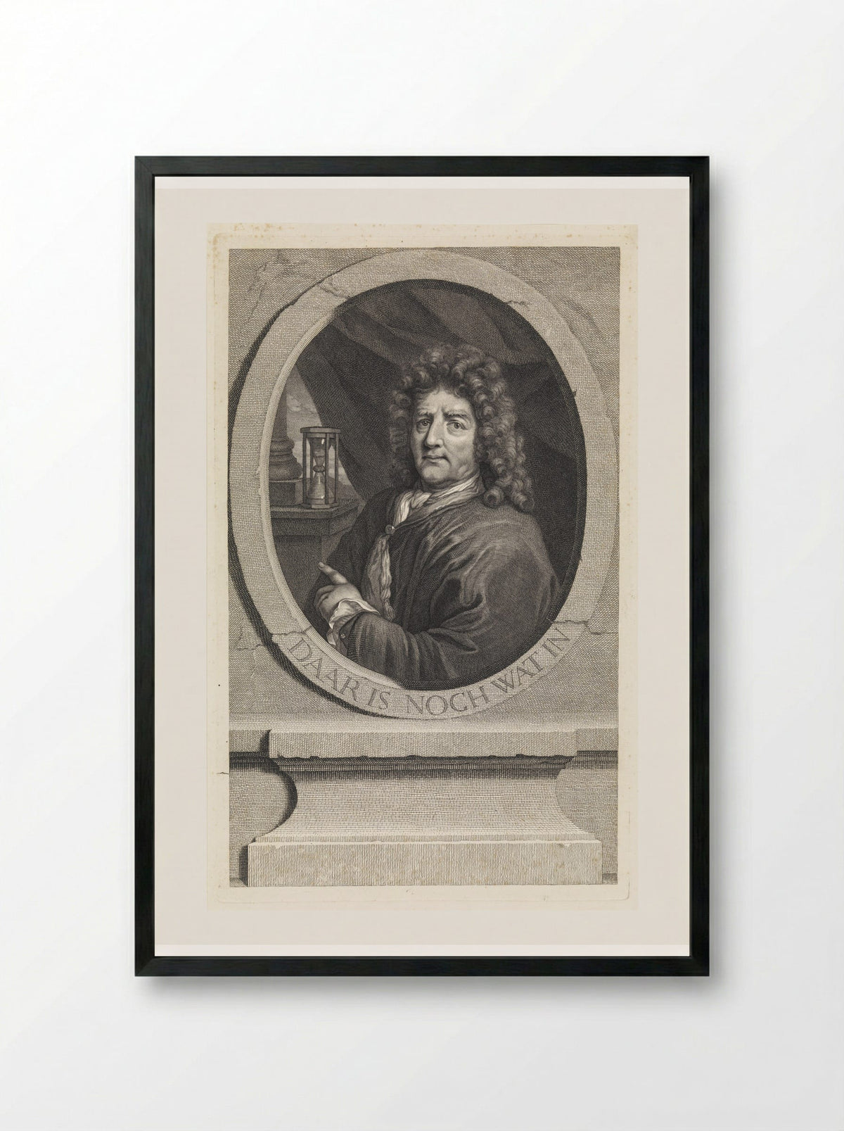 Portrait of the Painter Barend Graat - Matthijs Pool - Framed Print Black