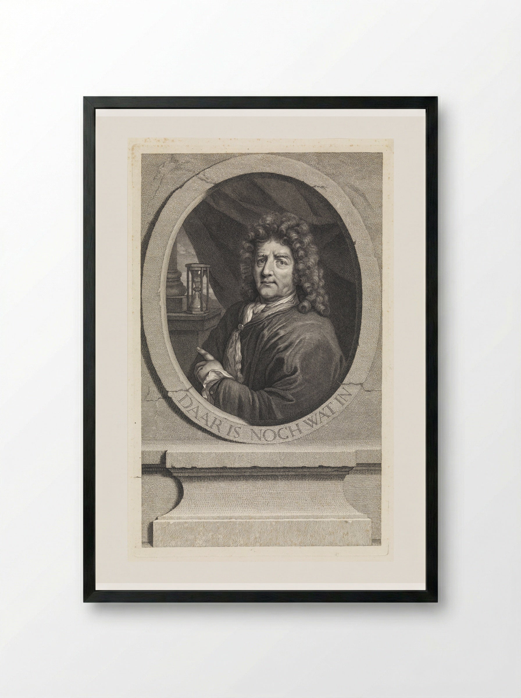 Portrait of the Painter Barend Graat - Matthijs Pool - Framed Print Black