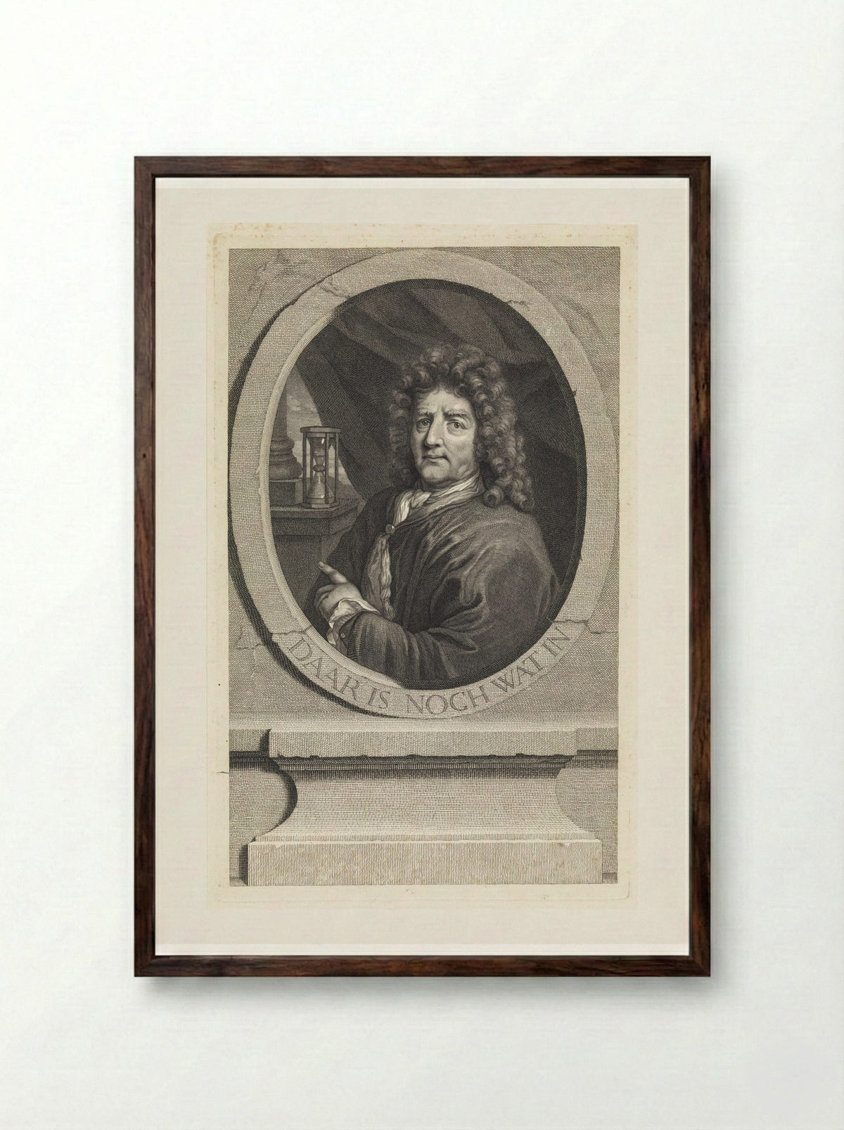 Portrait of the Painter Barend Graat - Matthijs Pool - Framed Print Dark Wood