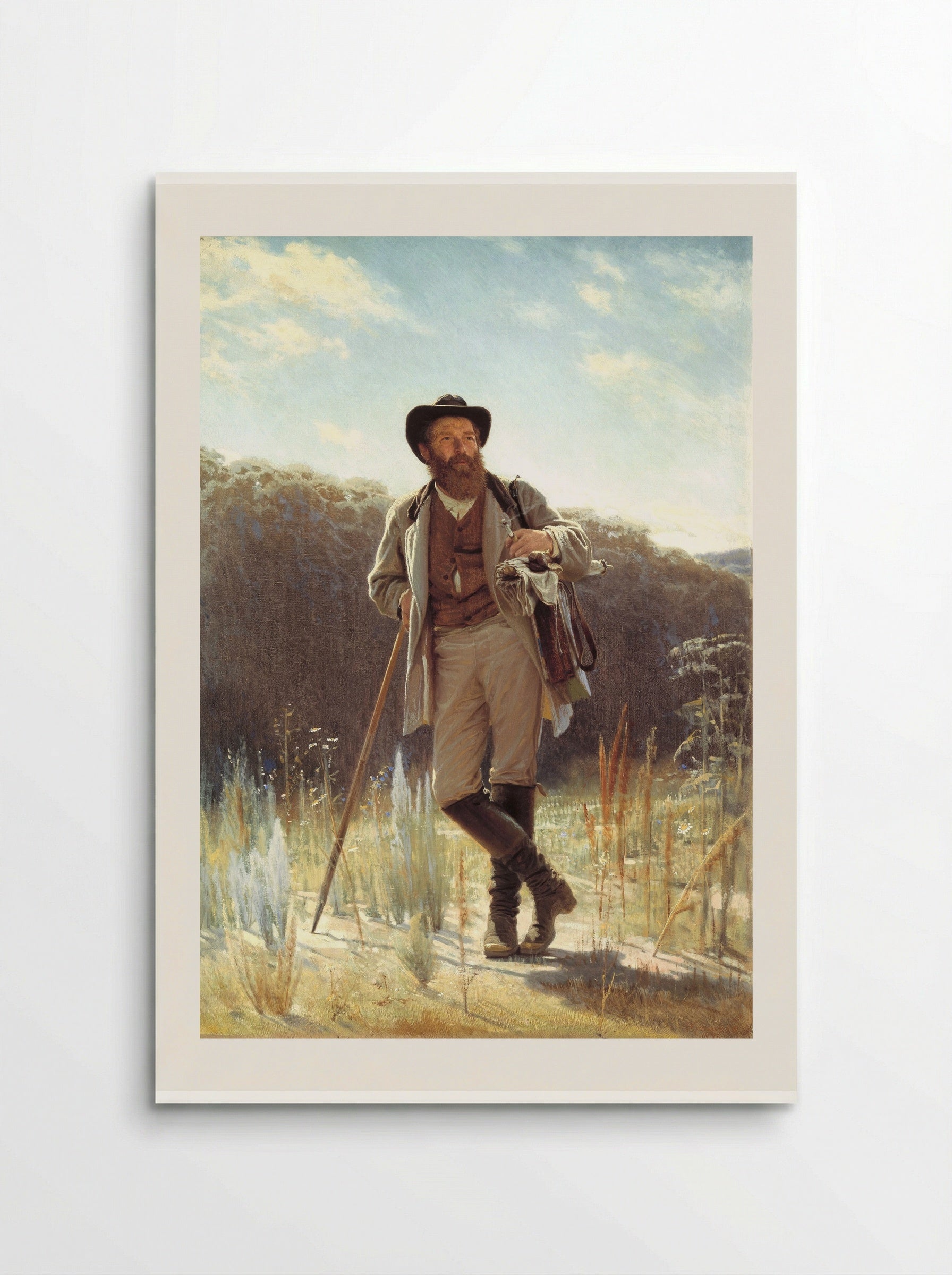 Portrait of the Painter Ivan Shishkin - Ivan Kramskoy - Poster