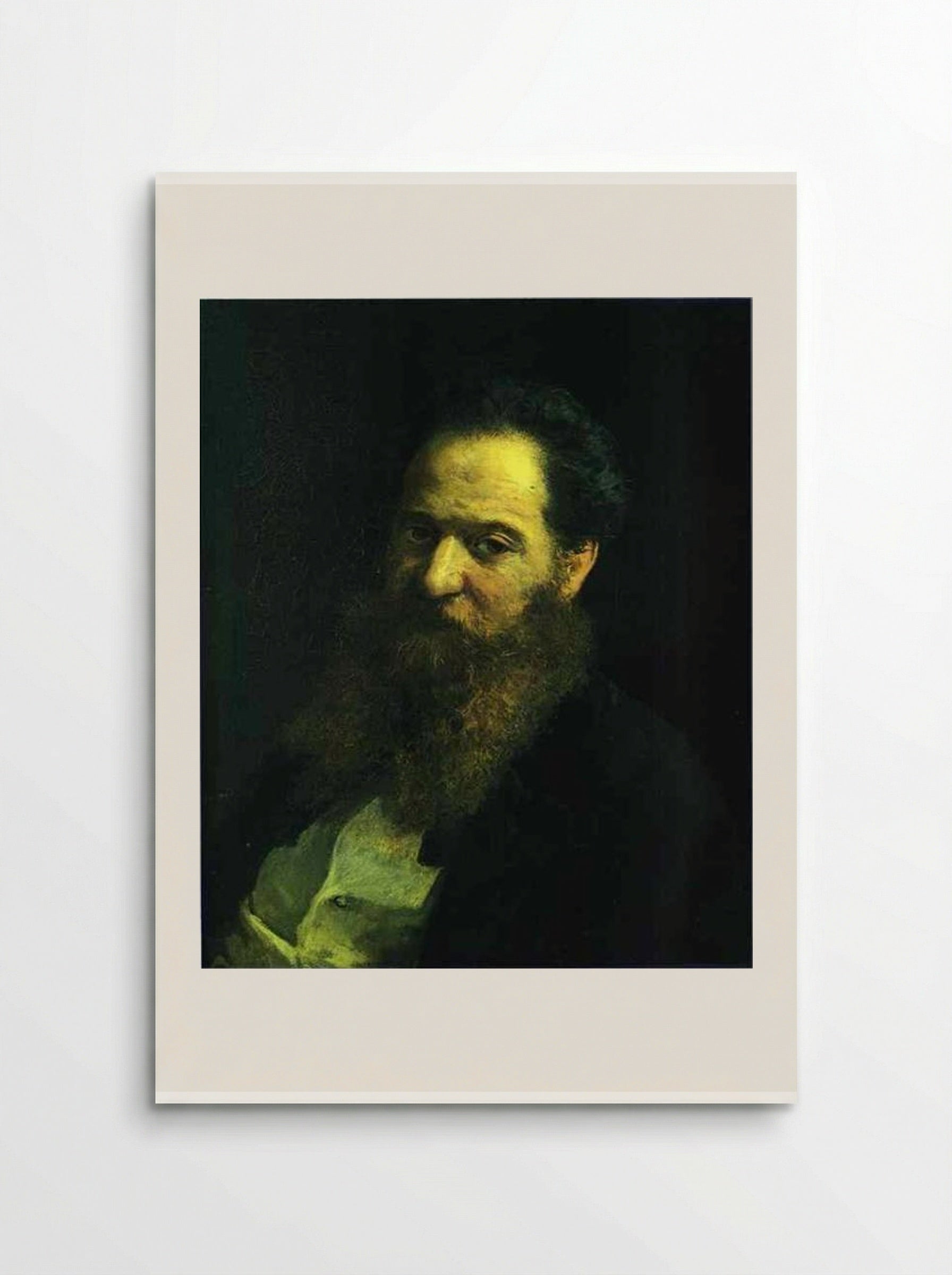 Portrait of the Physiologist Moriz Schiff - Nikolai Ge - Poster