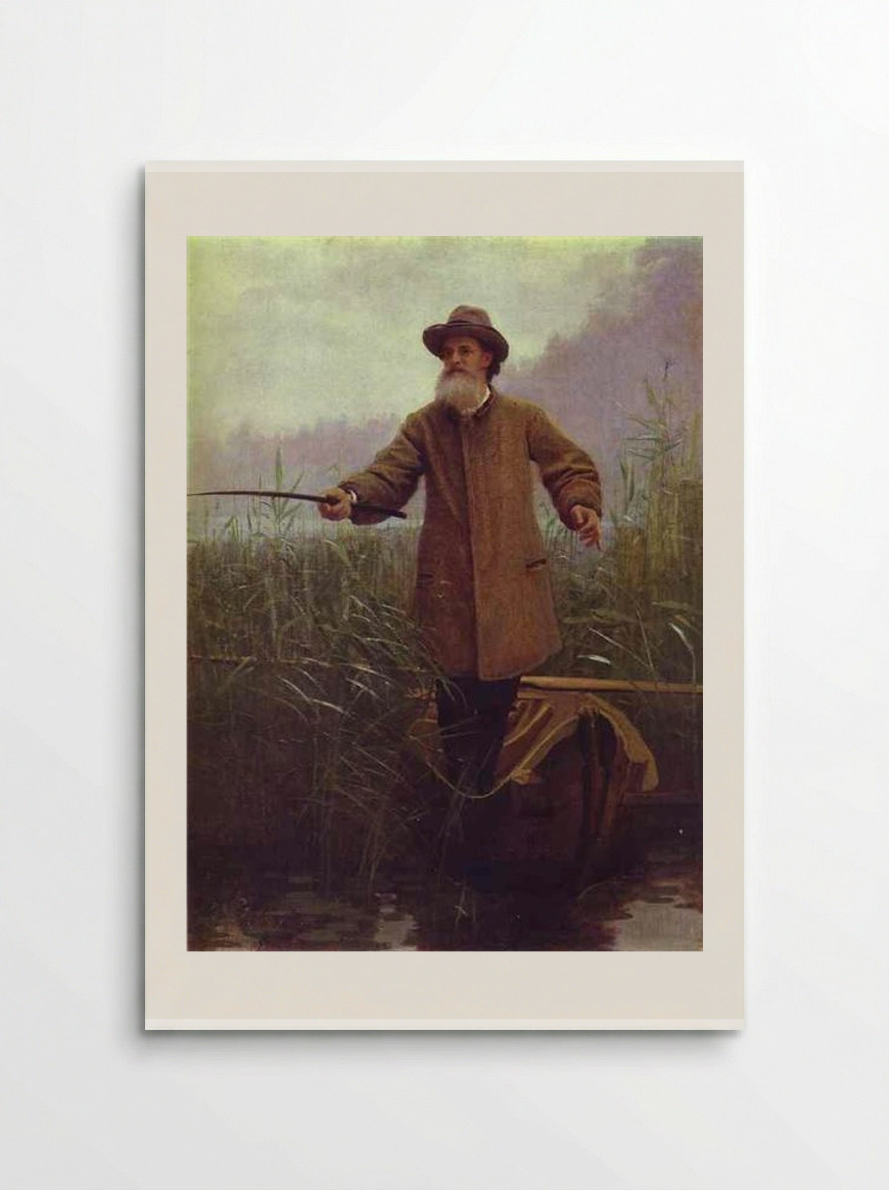 Portrait of the Poet Apollon Nikolaevich Maikov - Ivan Kramskoy - Poster