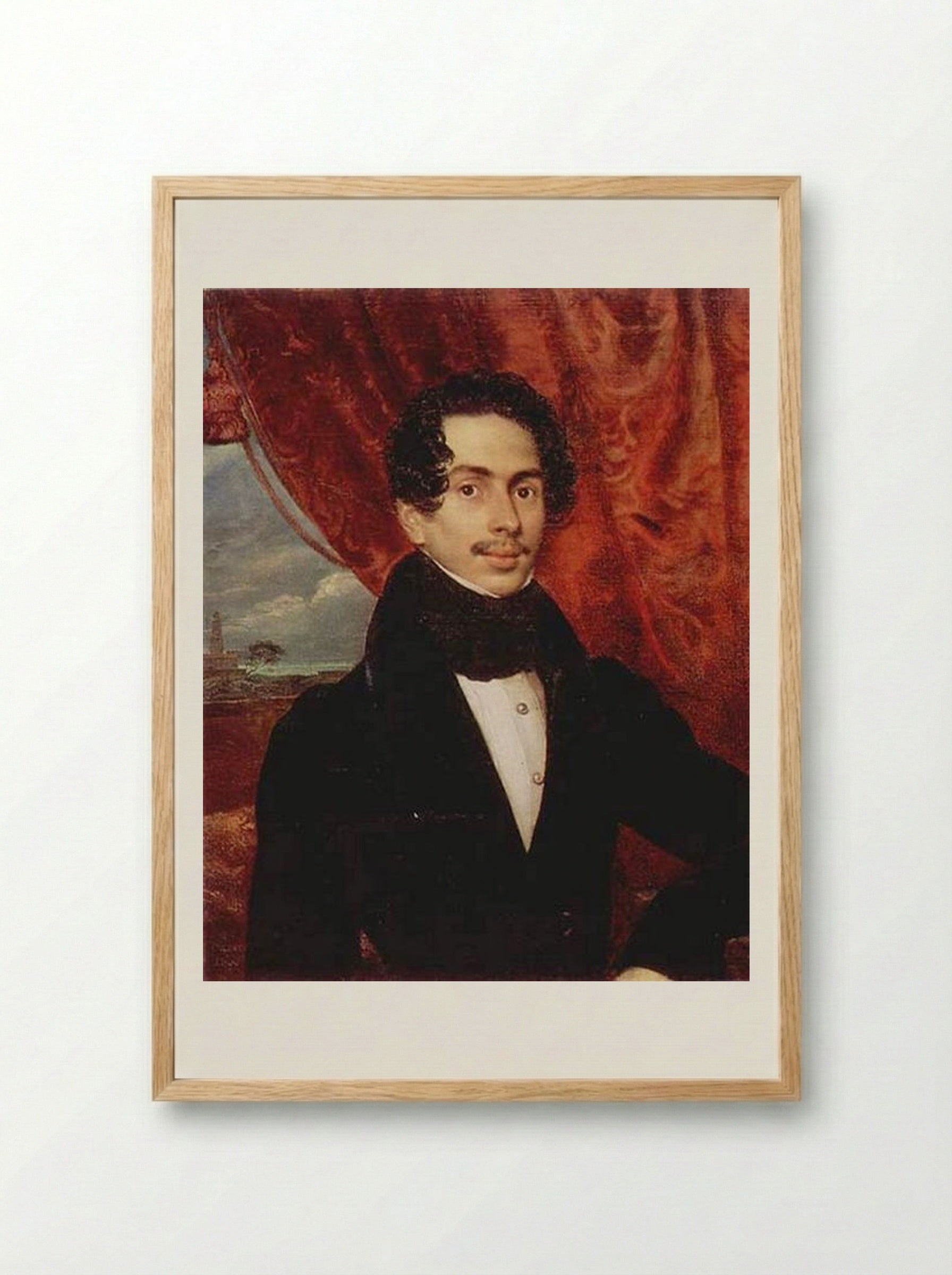 Portrait of the Prince F. A. Golitsyn - Orest Kiprensky - Framed Print Wood