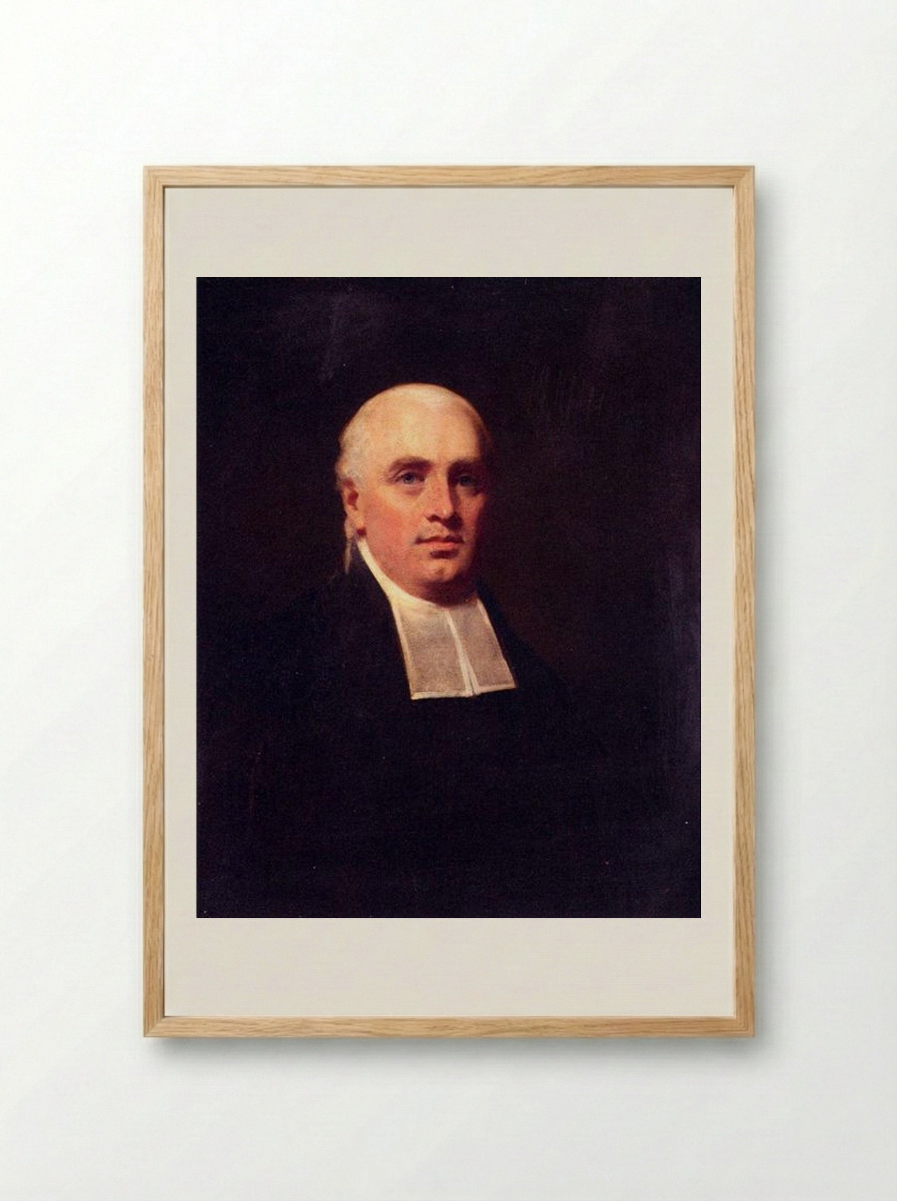 Portrait of the Rev. William Paul - Henry Raeburn - Framed Print Wood