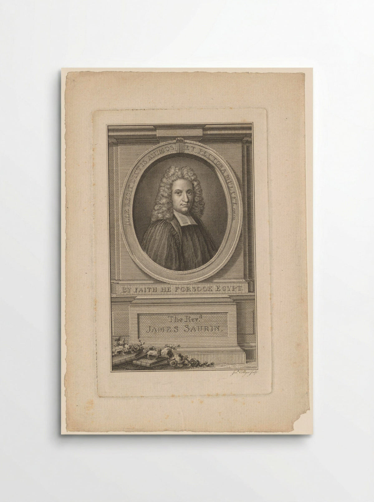 Portrait of the Reverend James Saurin - Joseph Collyer - Poster