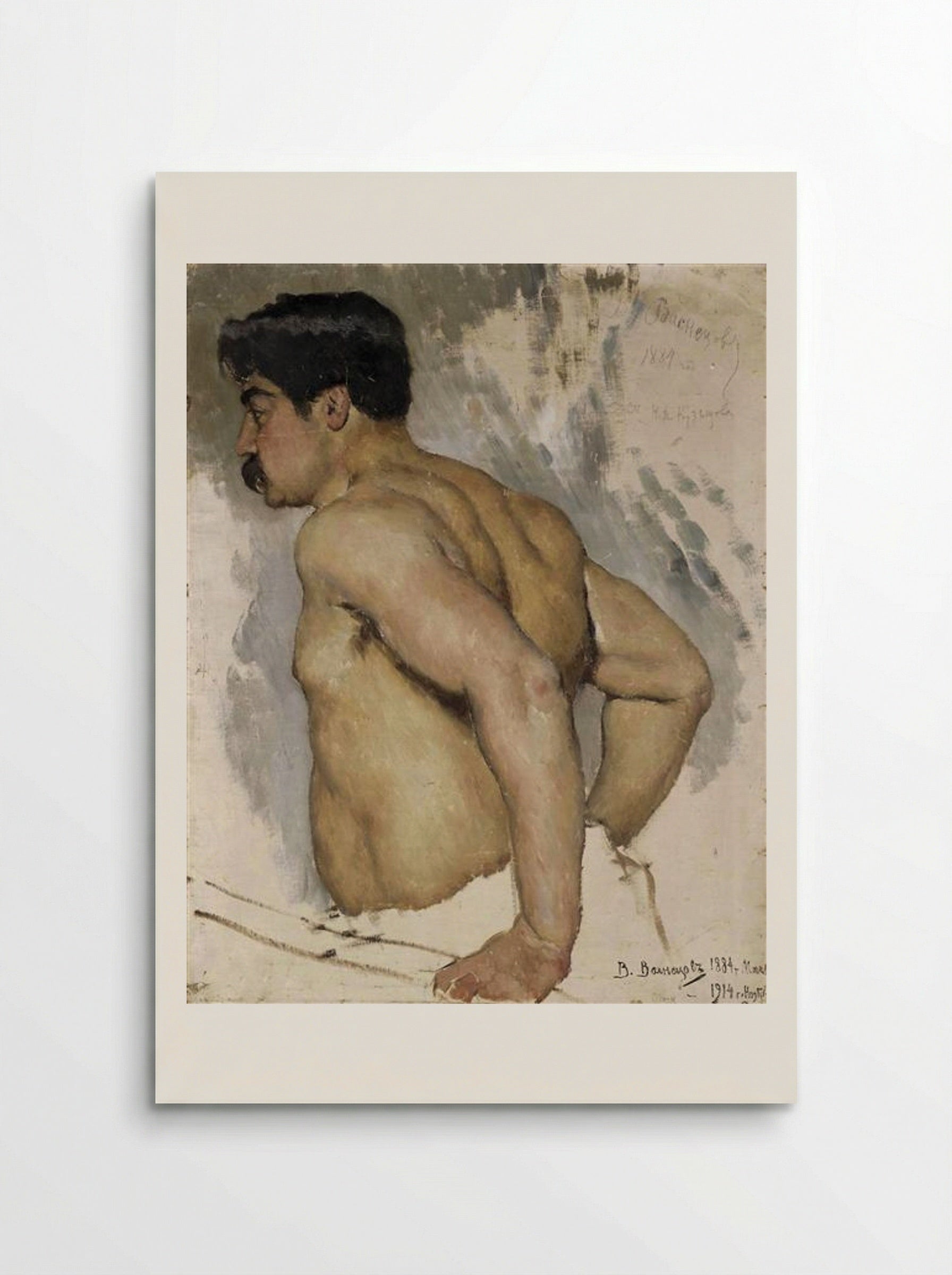 Portrait of the artist Nikolai Kuznetsov - Viktor Vasnetsov - Poster