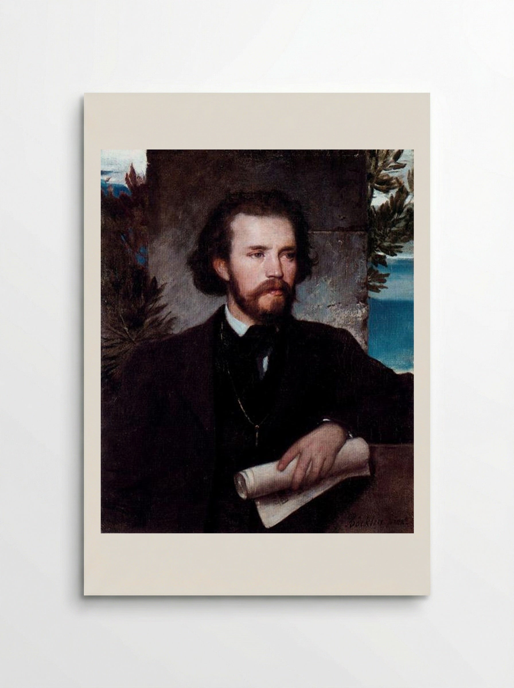 Portrait of the singer Karl Wallenreiter - Arnold Böcklin - Poster