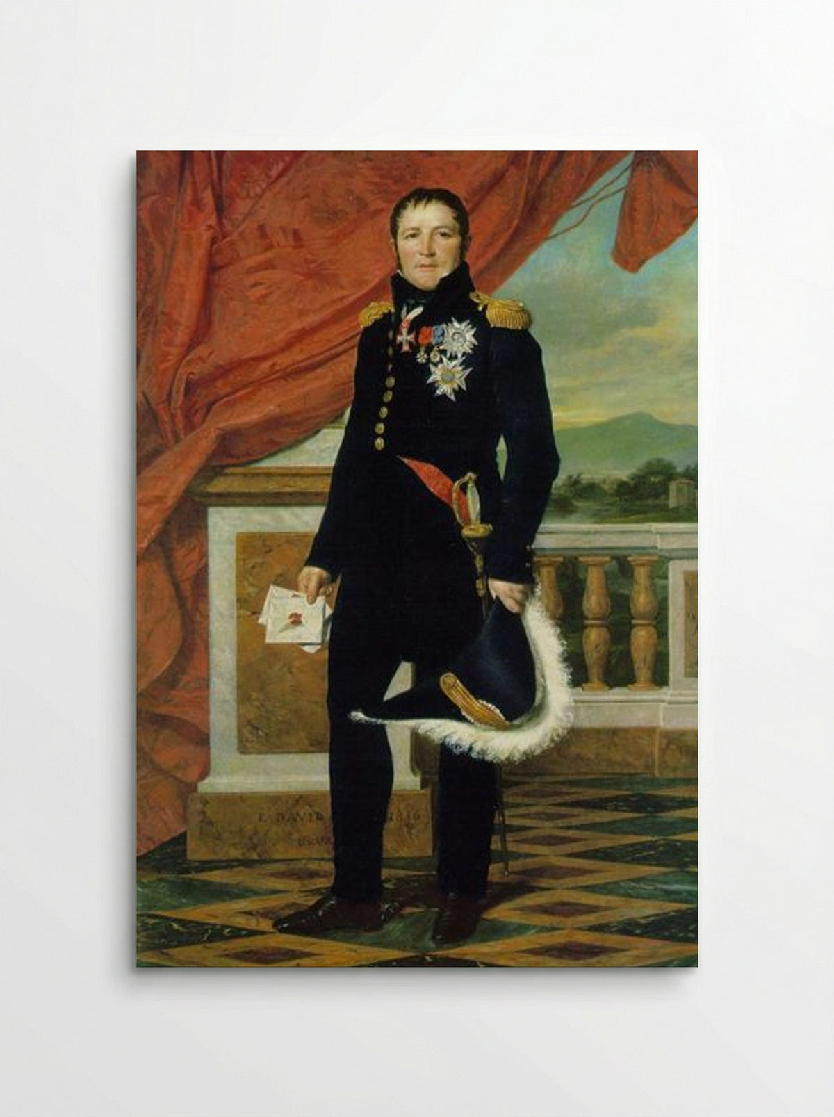 Portrait of Étienne Maurice Gérard - Jacques-Louis David - Poster