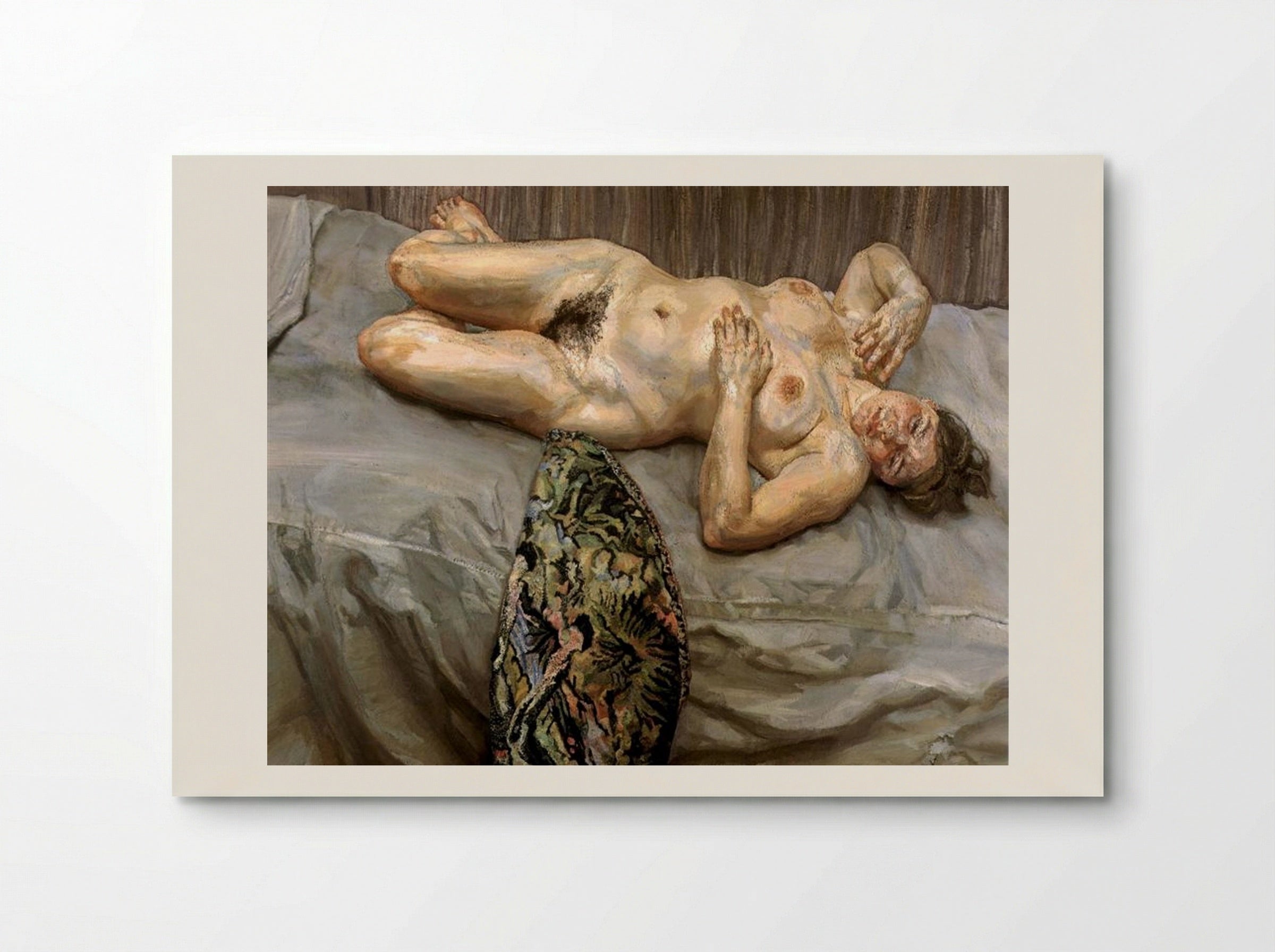 Portrait on a Grey Cover - Lucian Freud - Poster
