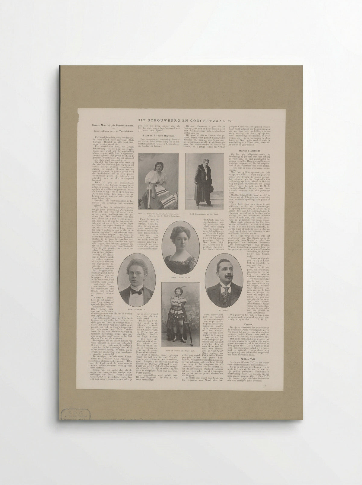 Portraits of Alida Tartaud-Klein and Others - Lodewijk van de Winkel - Poster