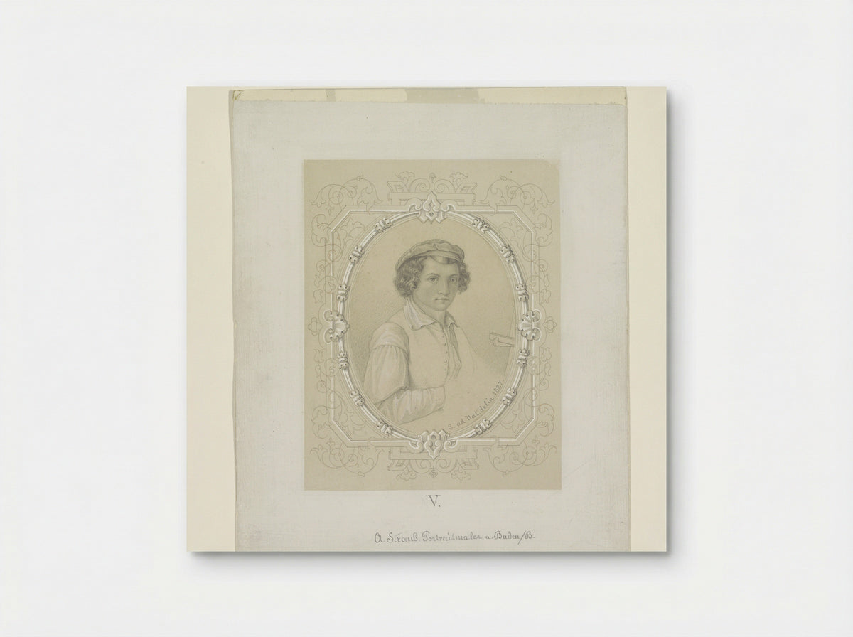 Portret van A. Straub - Wilhelm Suter - Poster