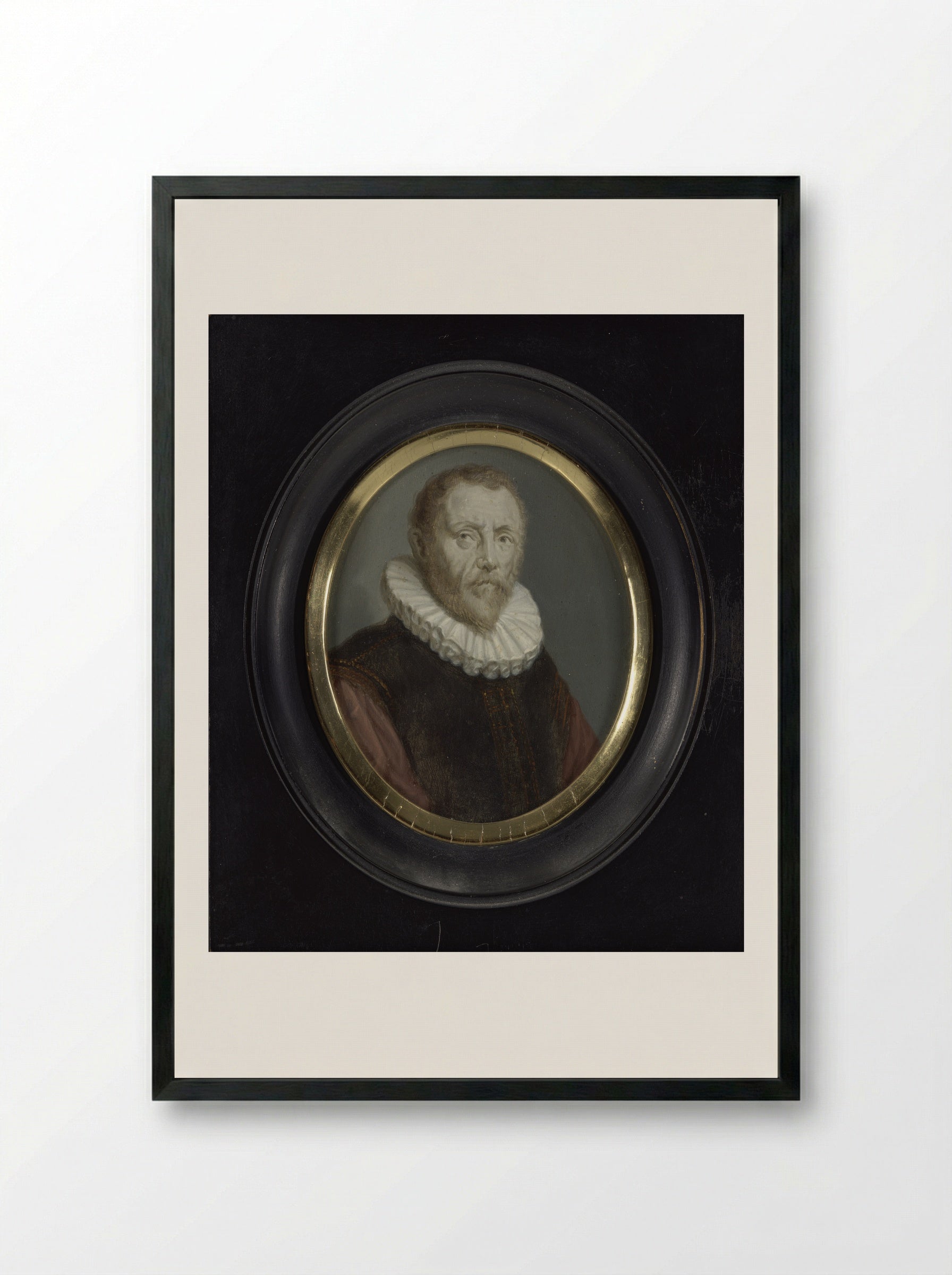 Portret van Adriaan Pars - Arnoud van Halen - Framed Print Black