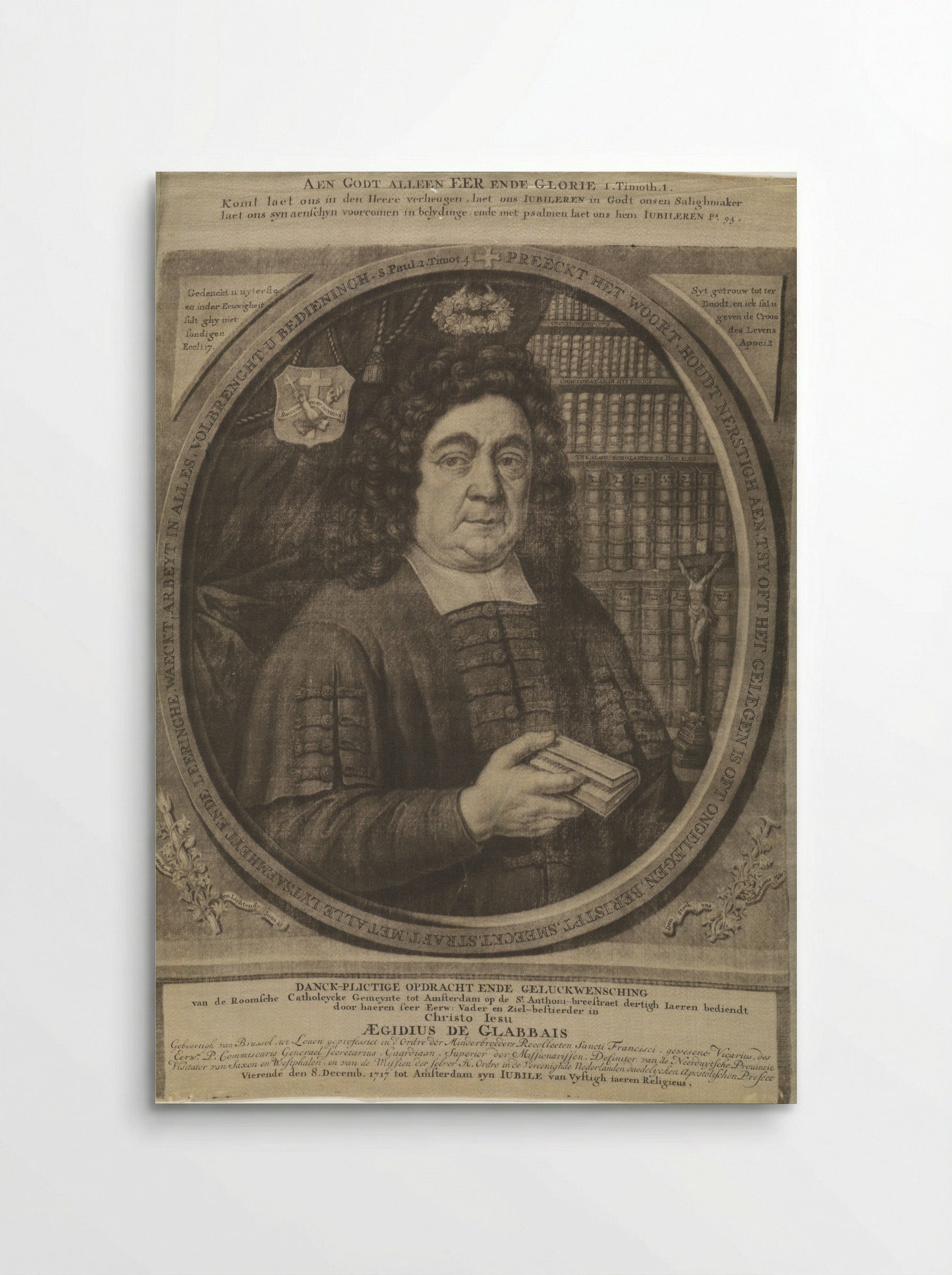 Portret van Aegidius de Glabbais - Andries van Buysen (Sr.) - Poster