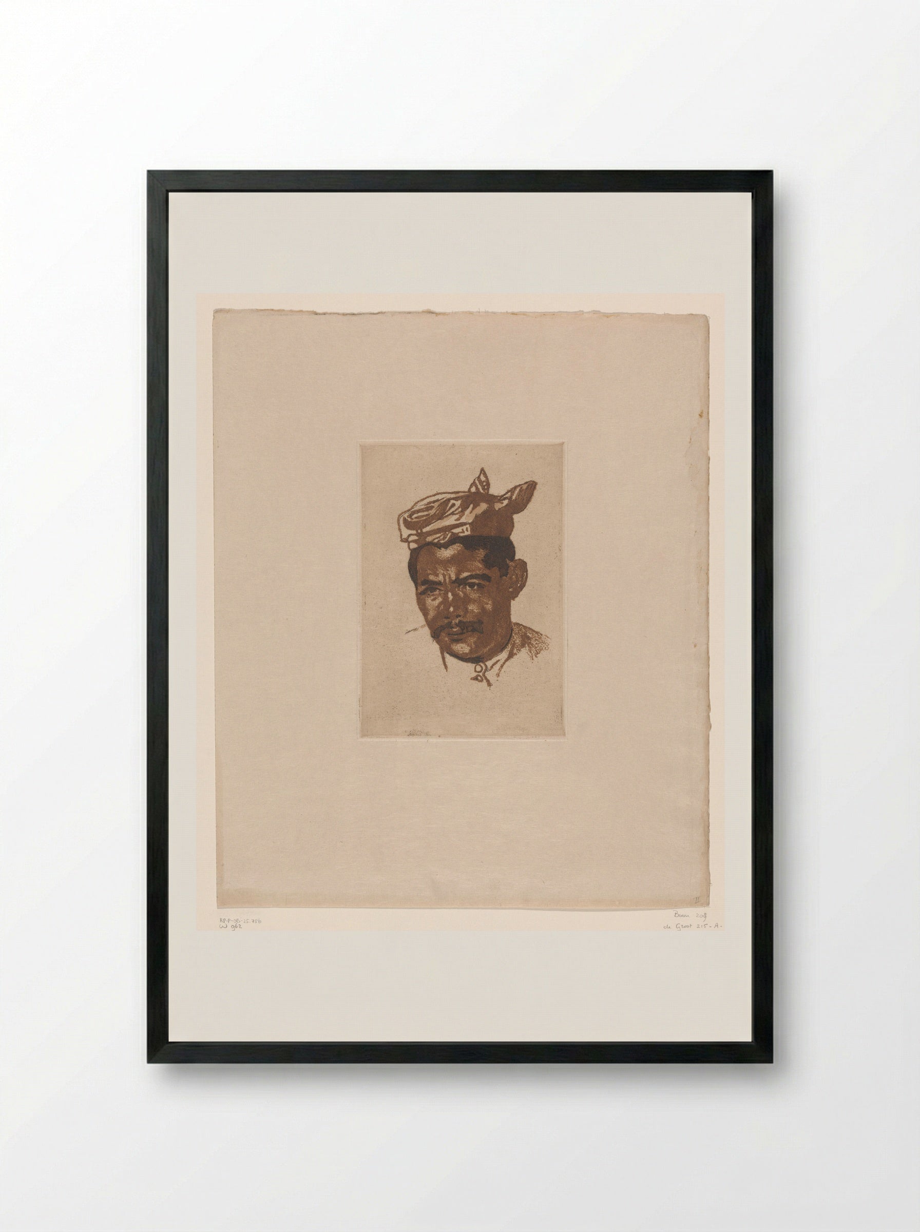 Portret van Amit - Willem Witsen - Framed Print Black