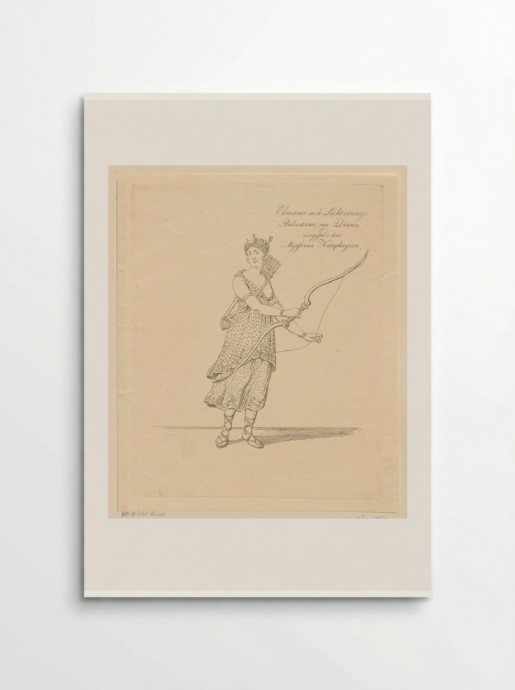 Portret van Anna Maria Snoek als Elmance - Johannes Jelgerhuis - Poster