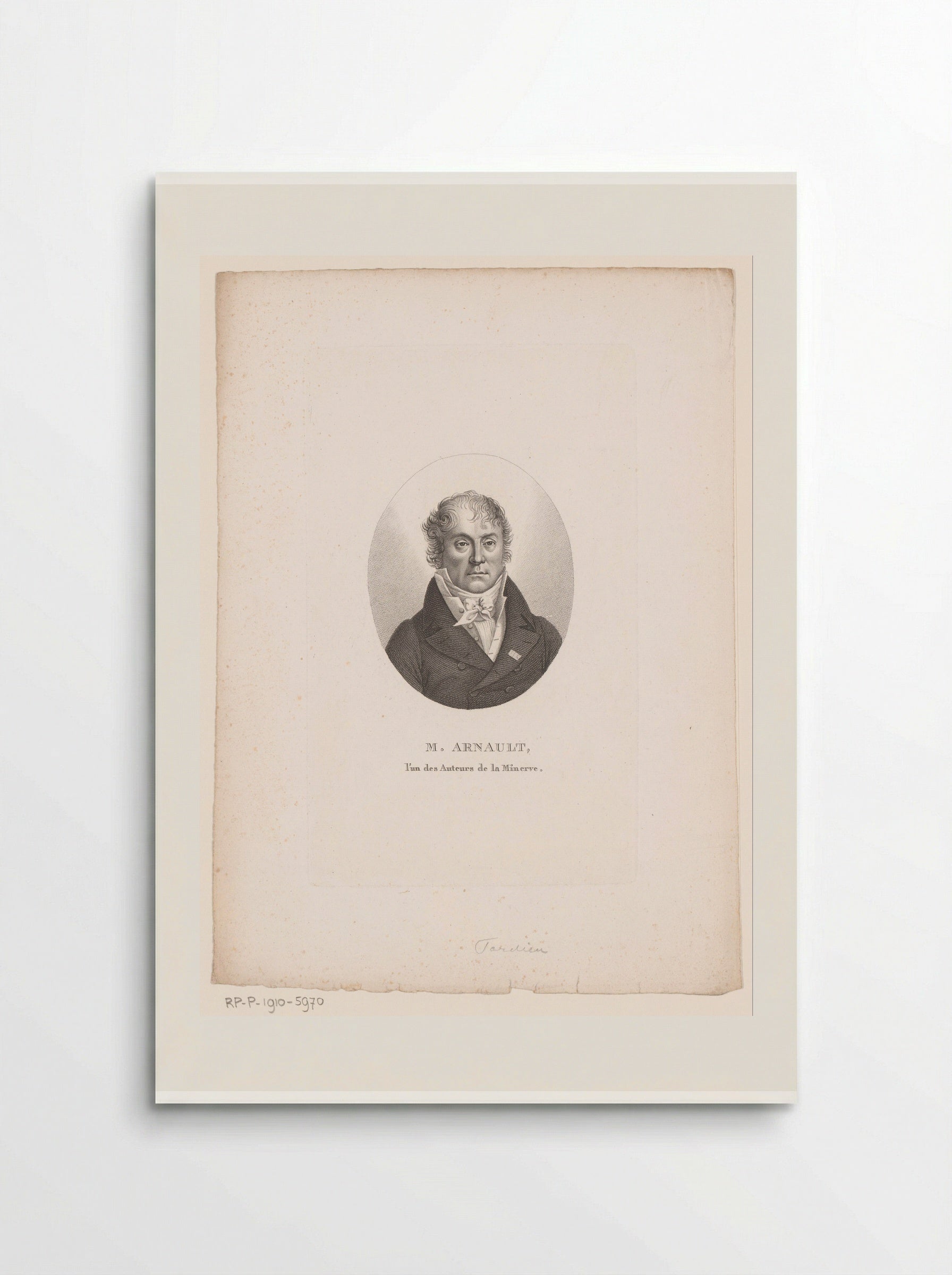 Portret van Antoine-Vincent Arnault - Ambroise Tardieu - Poster