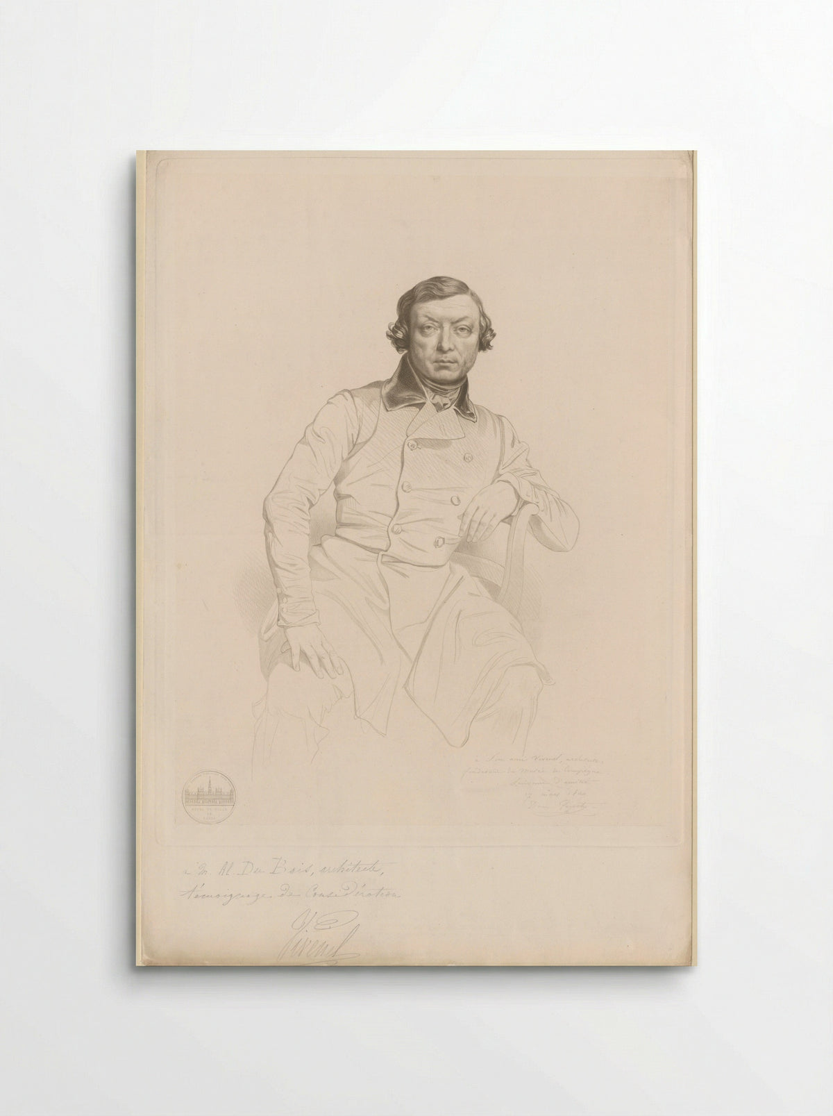 Portret van Antoine Vivenel - Claude Marie François Dien - Poster