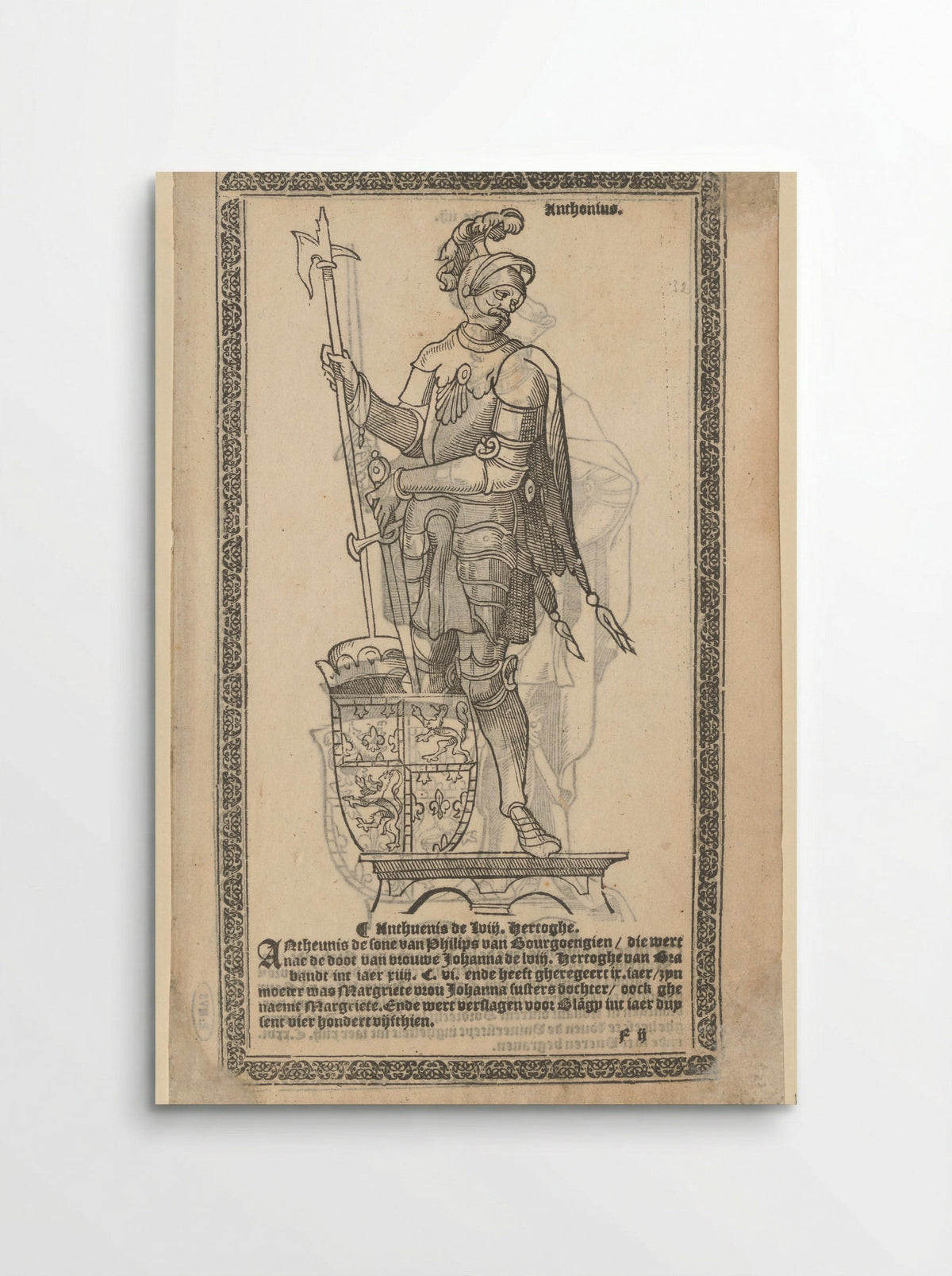 Portret van Anton van Bourgondië - Jan Molijns - Poster