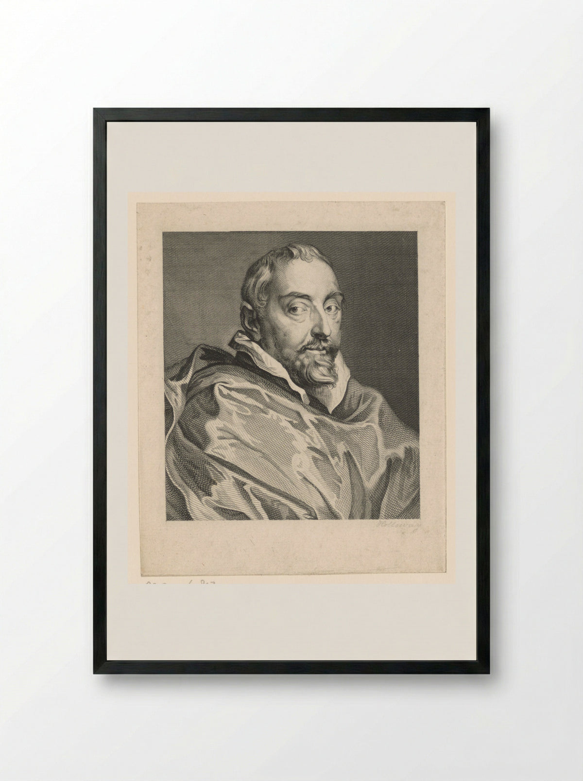 Portret van Antonius Triest - Thomas Holloway - Framed Print Black