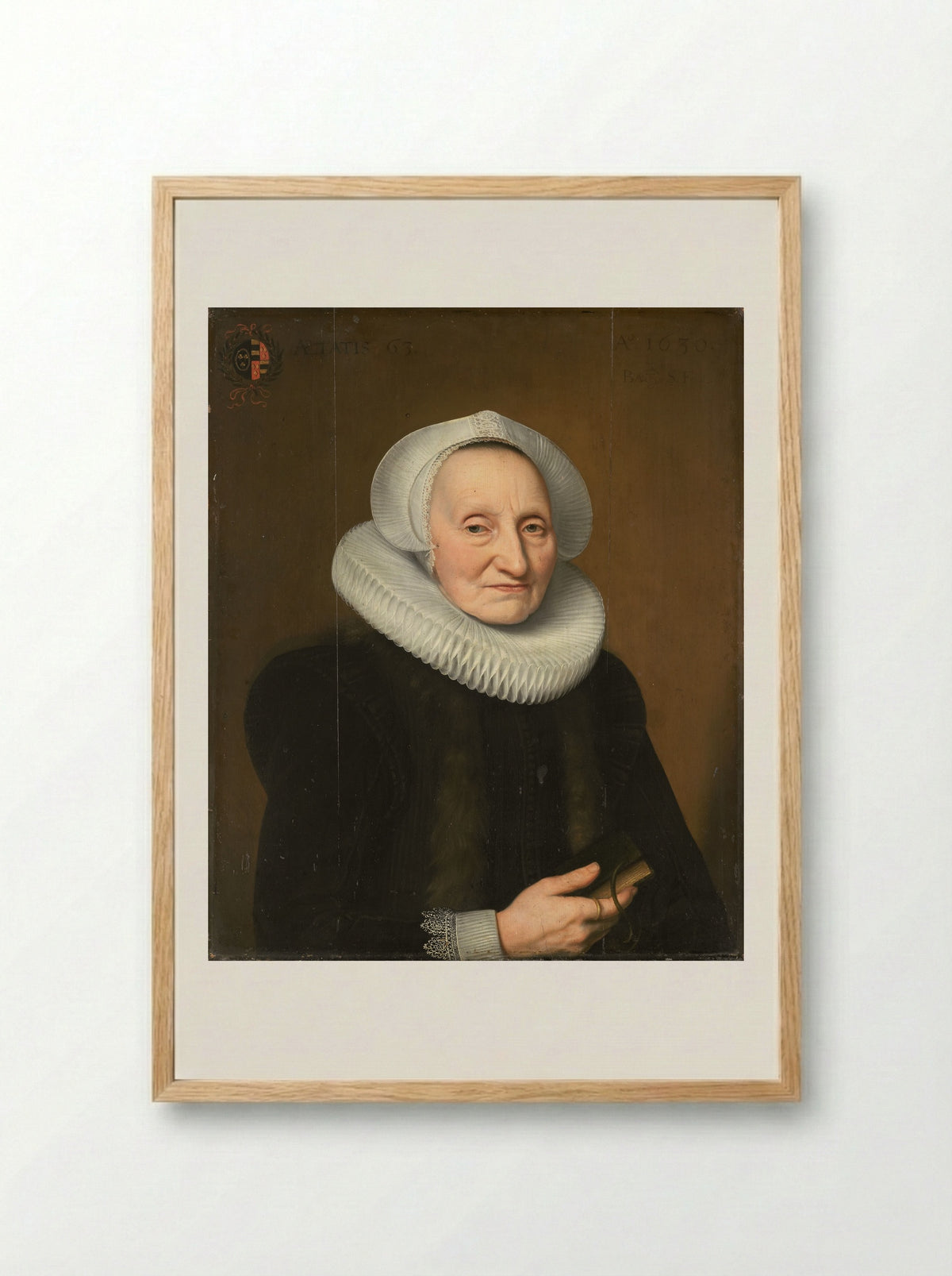 Portret van Belia Claesdr - Bartholomeus Sarburgh - Framed Print Wood