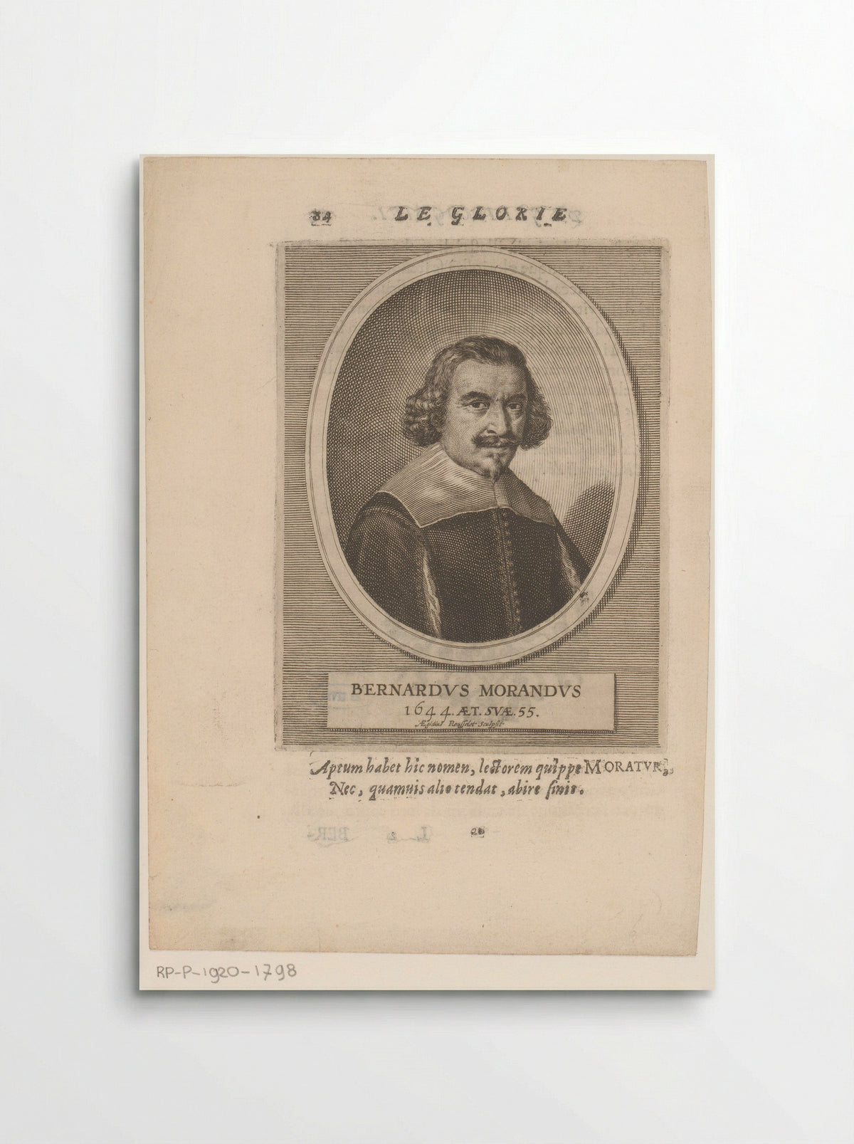 Portret van Bernardo Morando - Francesco Valvasense - Poster