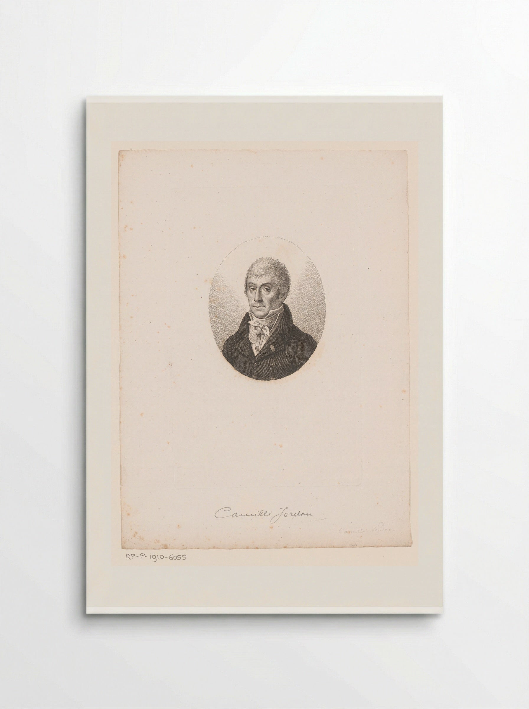 Portret van Camille Jordan - Ambroise Tardieu - Poster