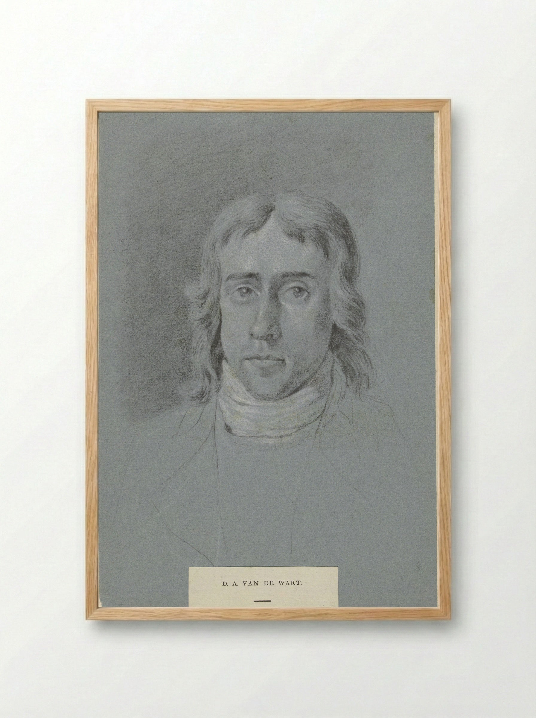 Portret van Carel Wouter Visscher - Derk Anthony van de Wart - Framed Print Wood