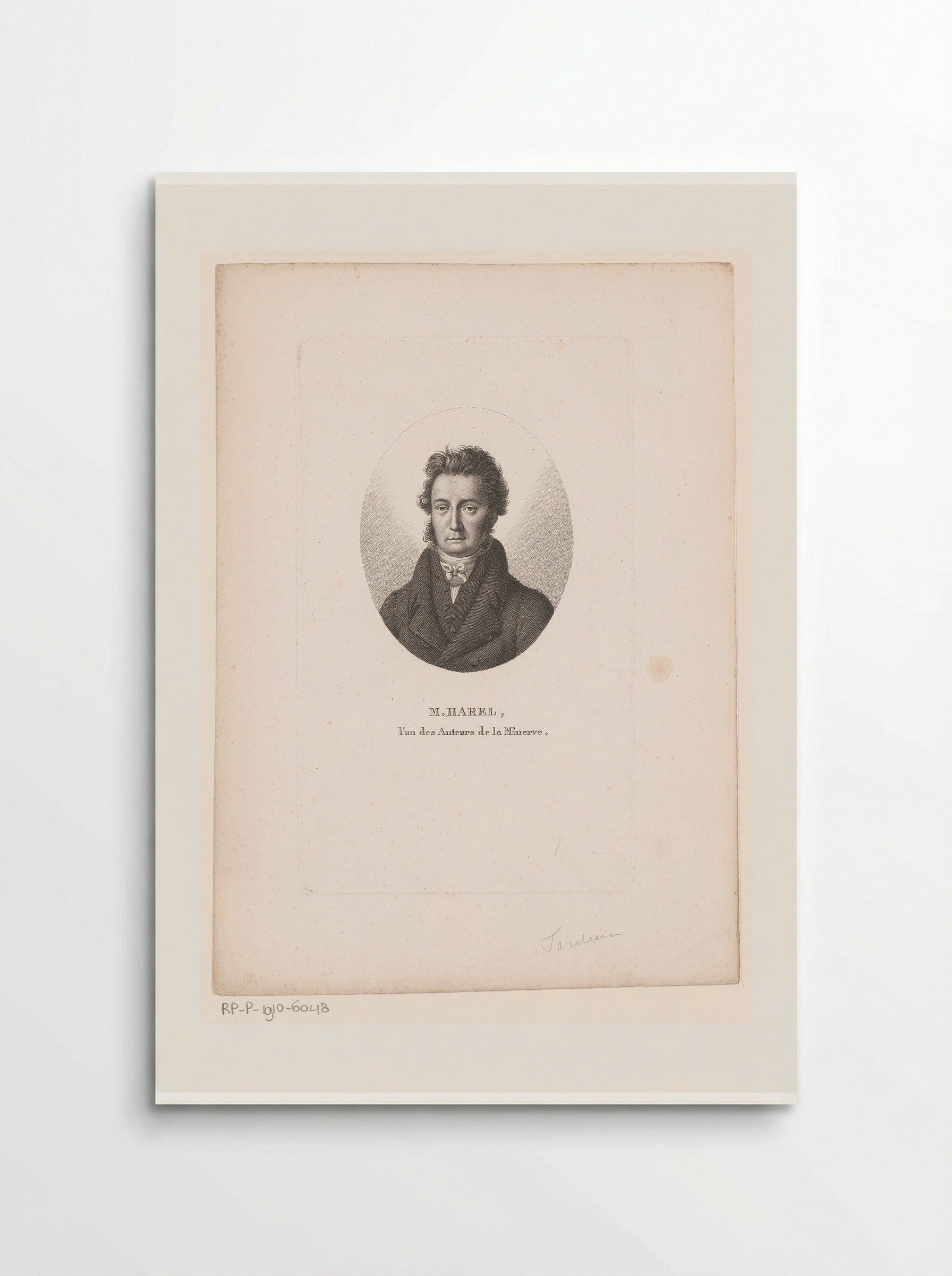 Portret van Charles Jean Harel - Ambroise Tardieu - Poster
