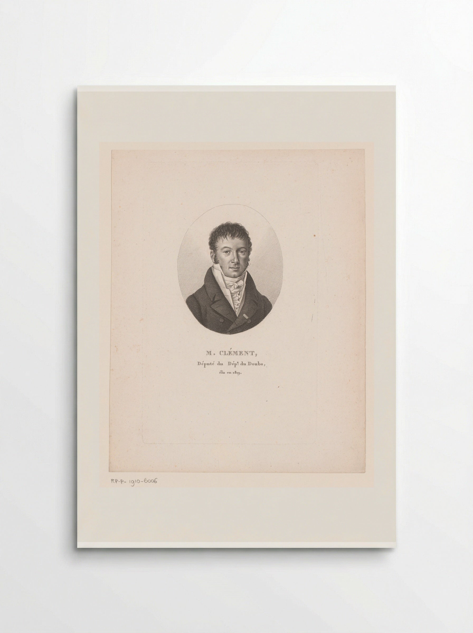 Portret van Charles-Louis Clément - Ambroise Tardieu - Poster