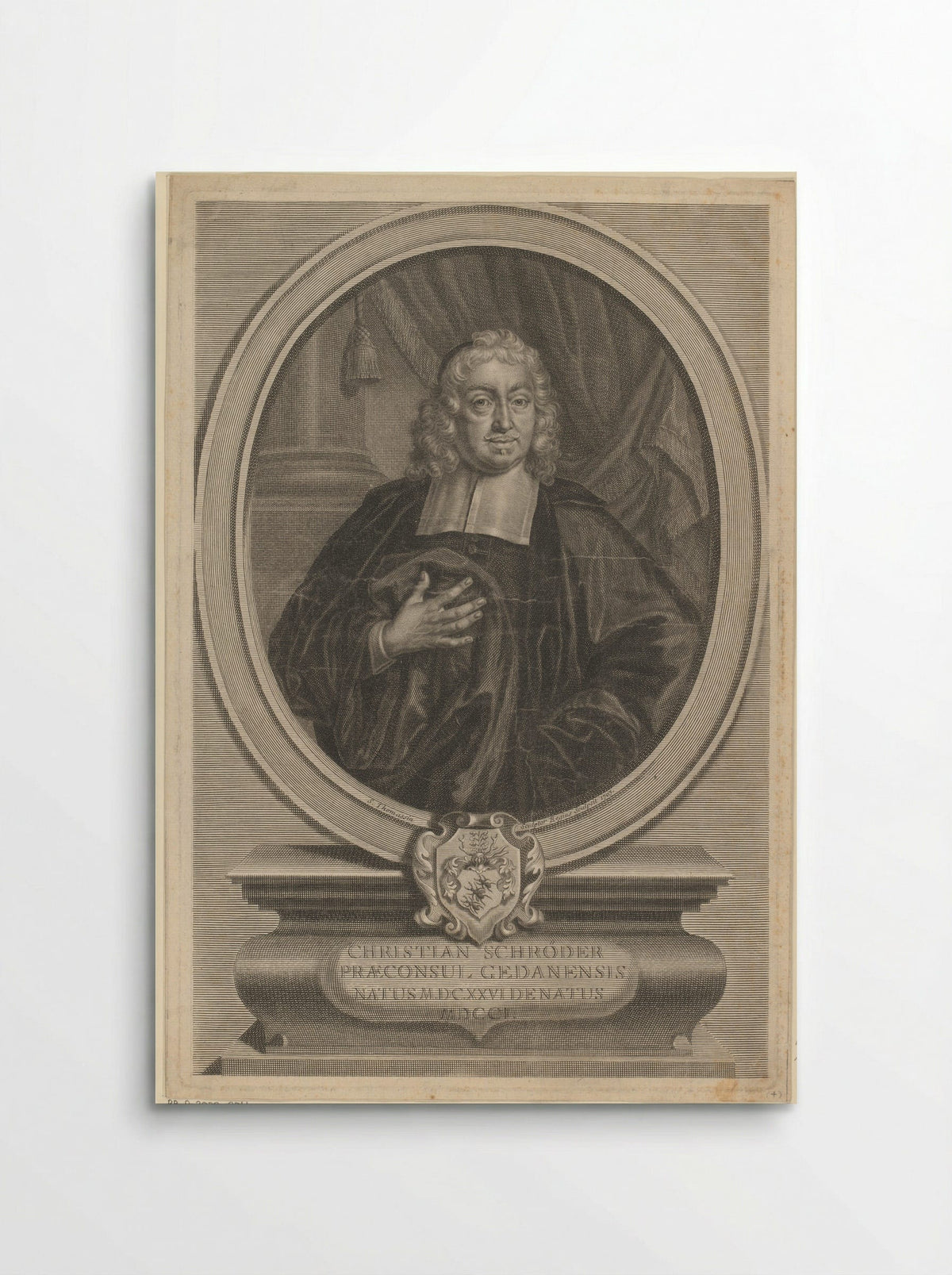 Portret van Christian Schröder - Simon Thomassin - Poster