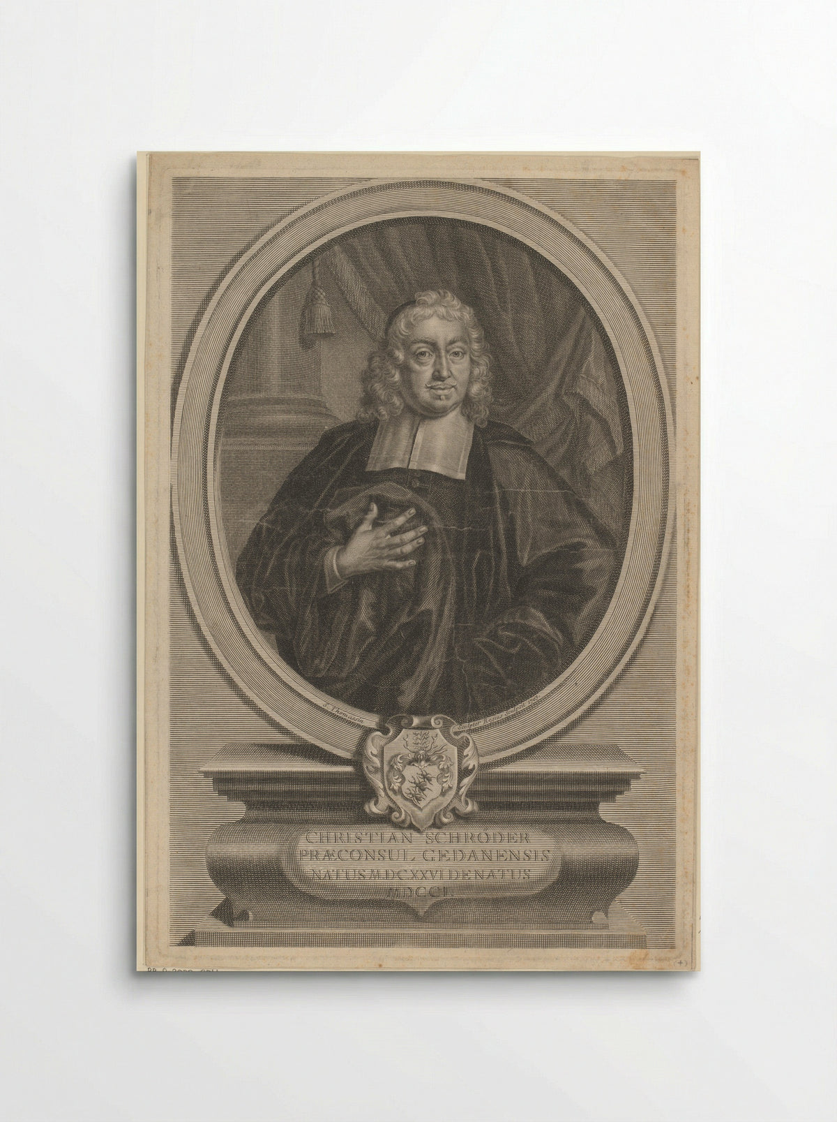Portret van Christian Schröder - Simon Thomassin - Poster