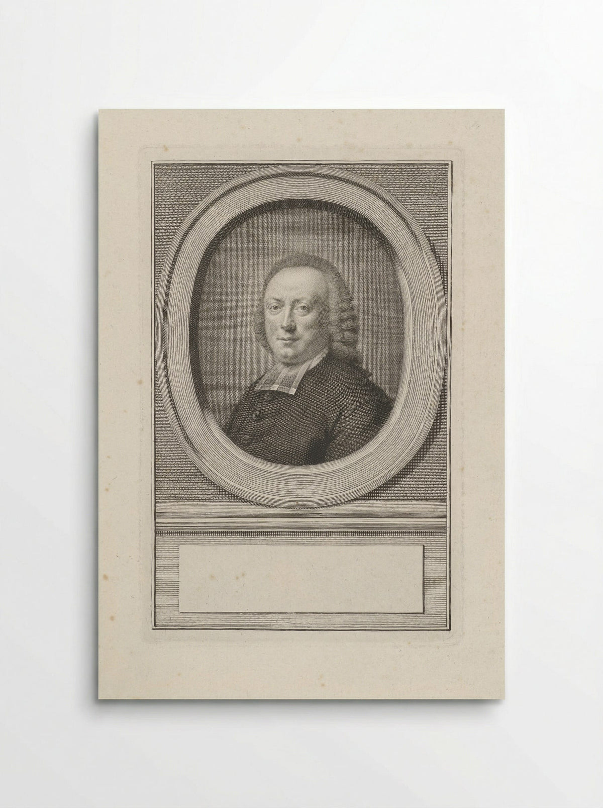 Portret van Christianus Carolus Henricus van der Aa - Jacob Houbraken - Poster