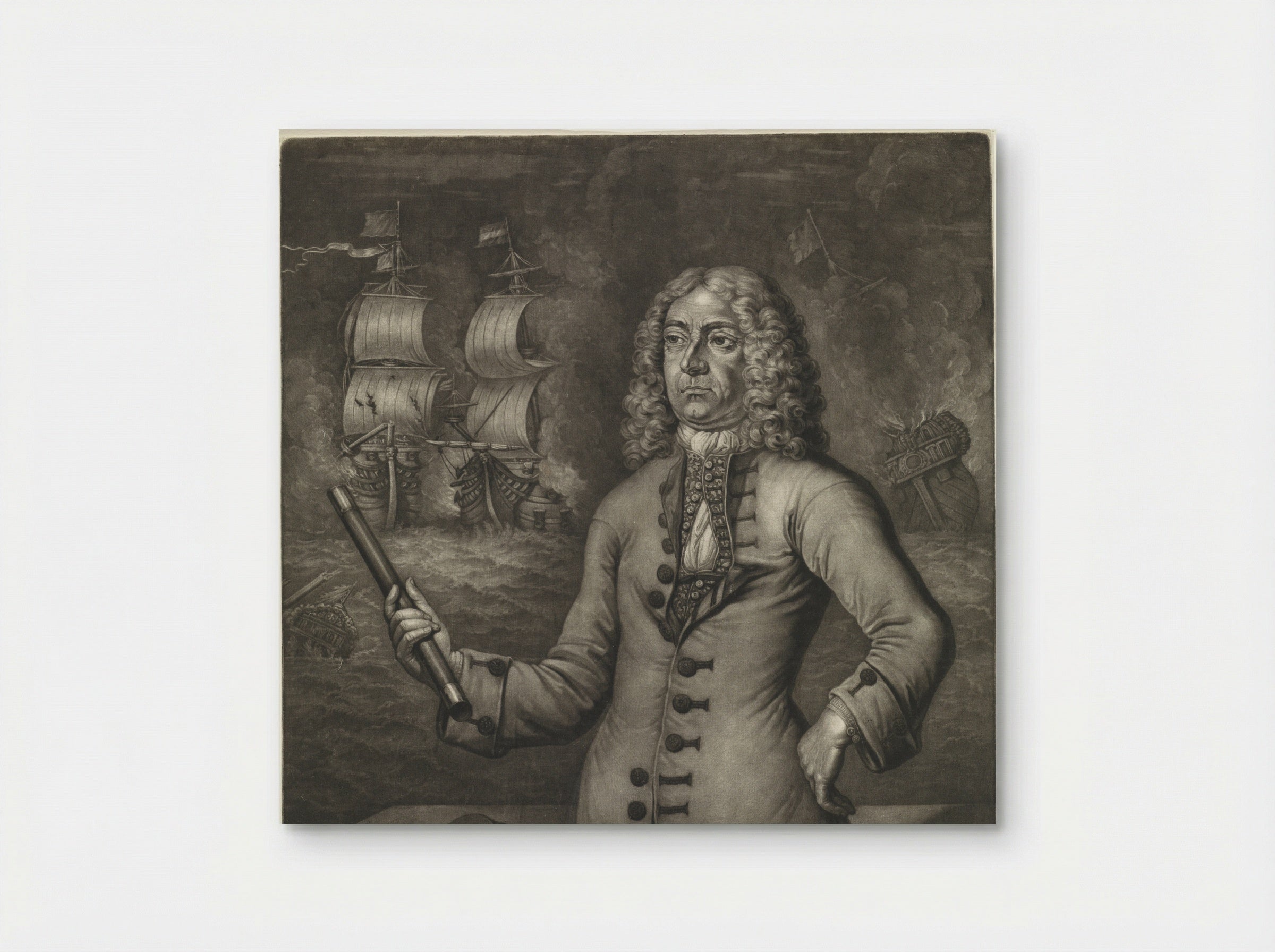 Portret van Christoffel Middaghten - Andries van Buysen (Sr.) - Poster