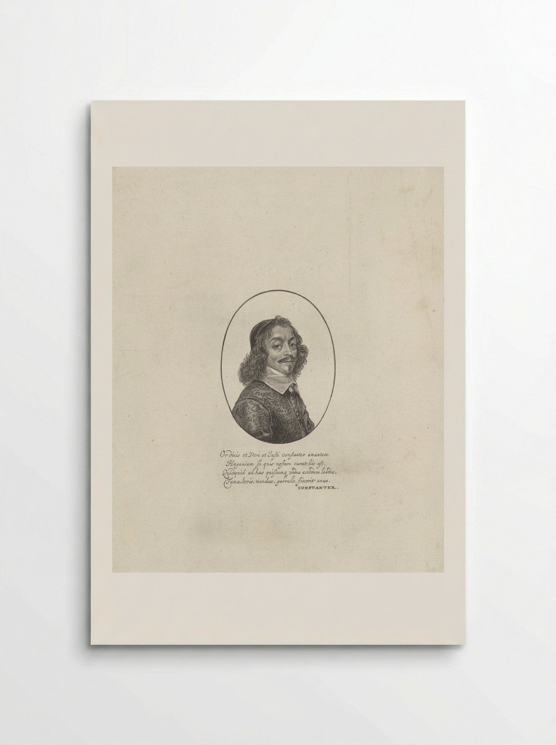 Portret van Constantijn Huygens - Jonas Suyderhoef - Poster