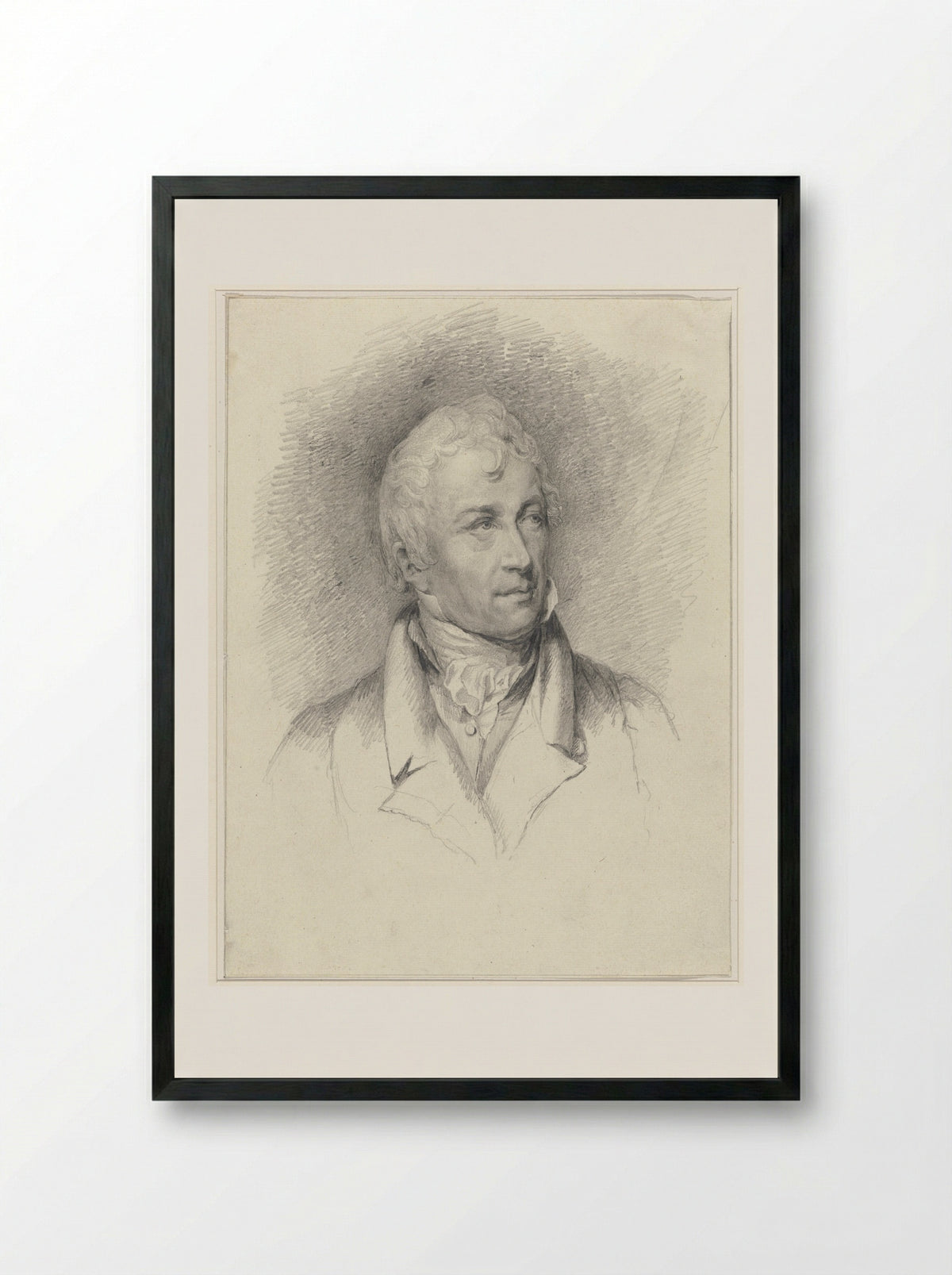Portret van Cornelis Apostool - Jan Simon Voddigel - Framed Print Black