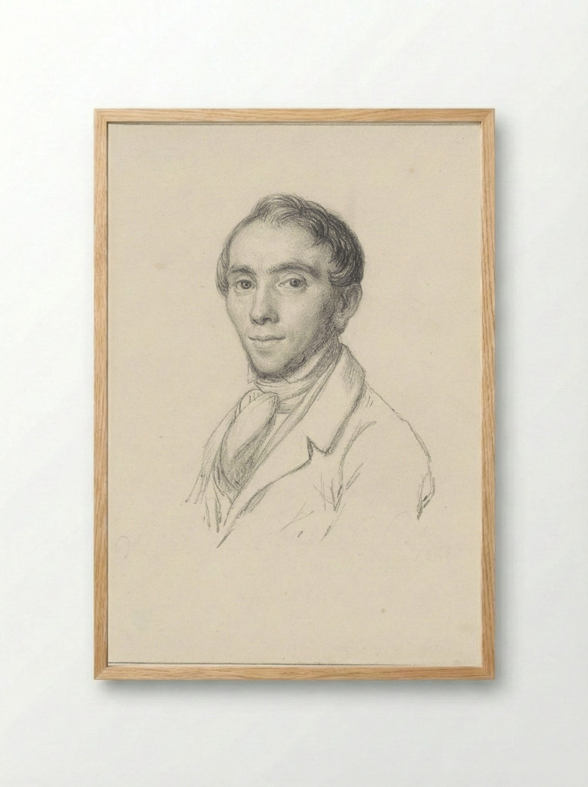 Portret van Cornelis Cels - Willem Hendrik Schmidt - Framed Print Wood
