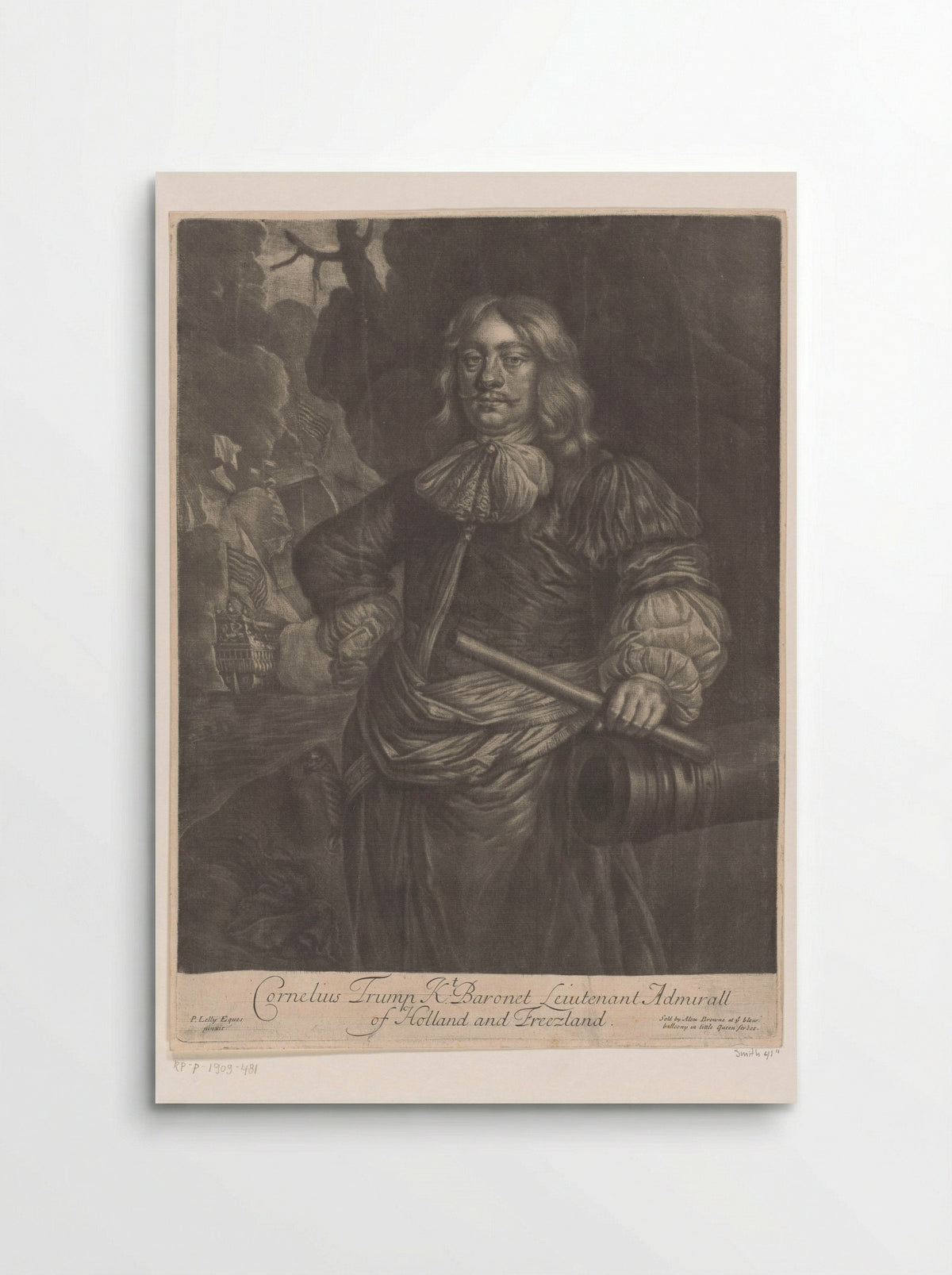 Portret van Cornelis Tromp - Alexander Browne - Poster