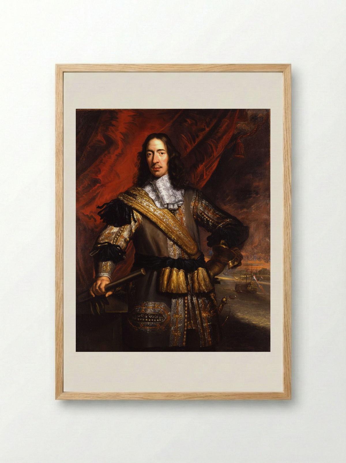 Portret van Cornelis de Witt - Jan de Baen - Framed Print Wood