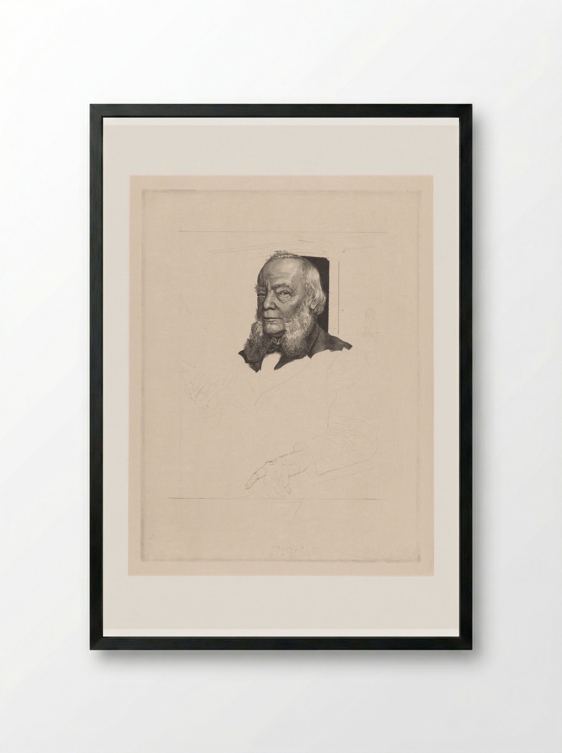 Portret van Dirk Christiaan Meijer jr. - Pieter Dupont - Framed Print Black