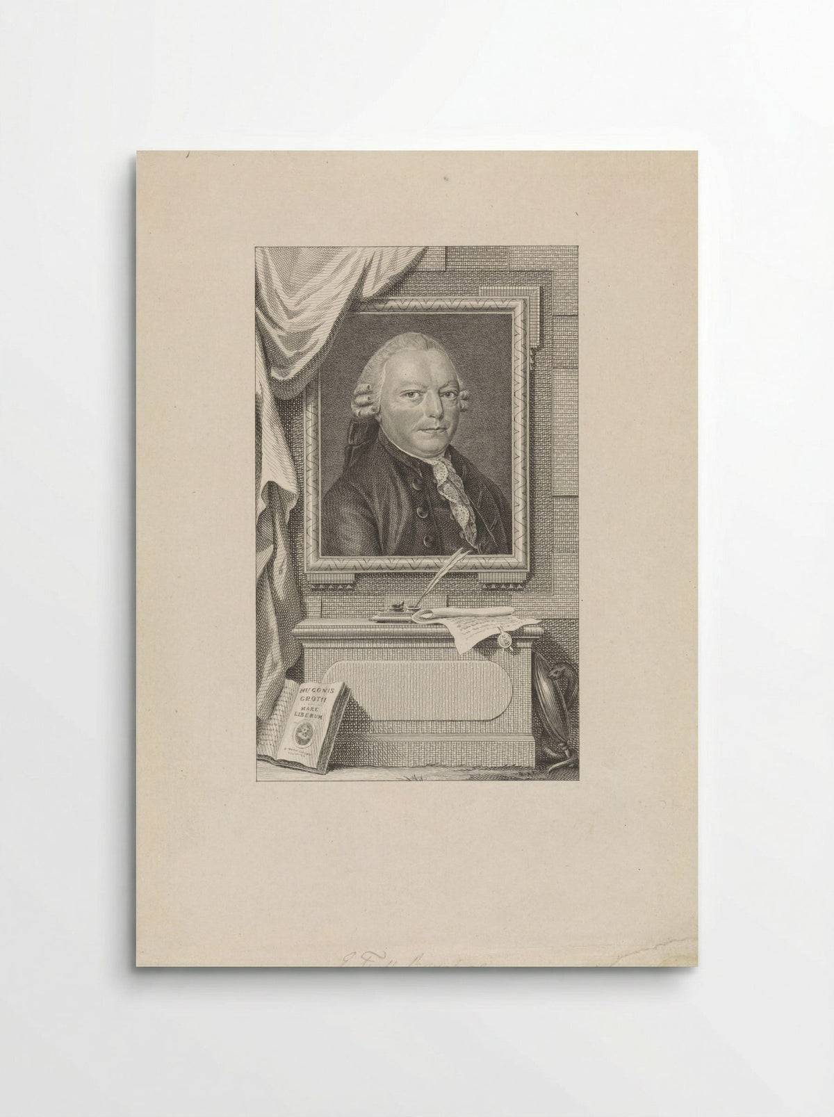 Portret van Engelbert François van Berckel - Reinier Vinkeles - Poster