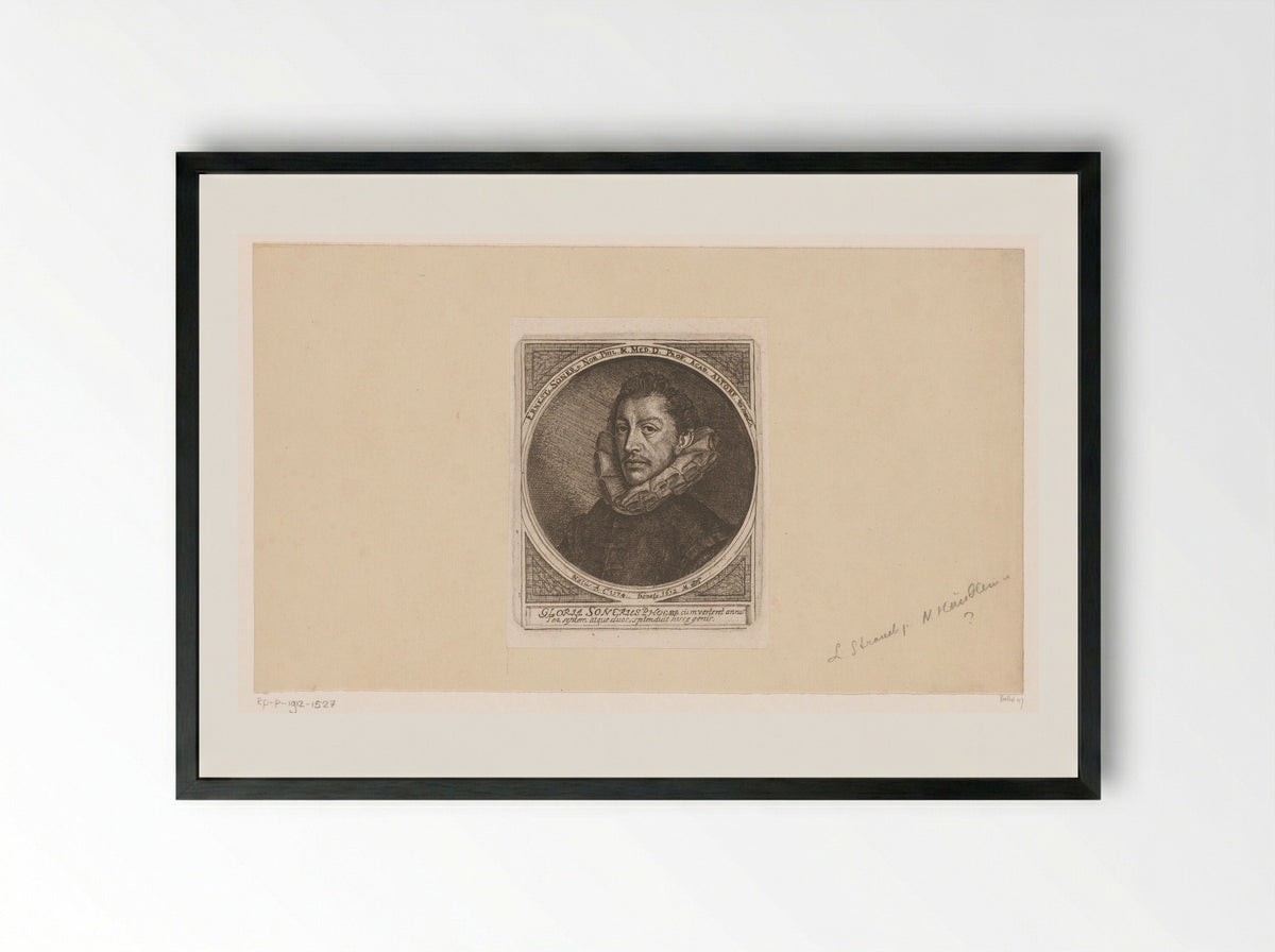 Portret van Ernst Soner - Nicolaus Häublin - Framed Print Black