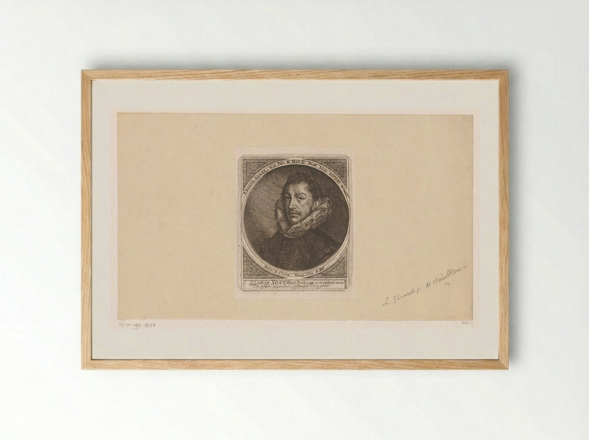 Portret van Ernst Soner - Nicolaus Häublin - Framed Print Wood