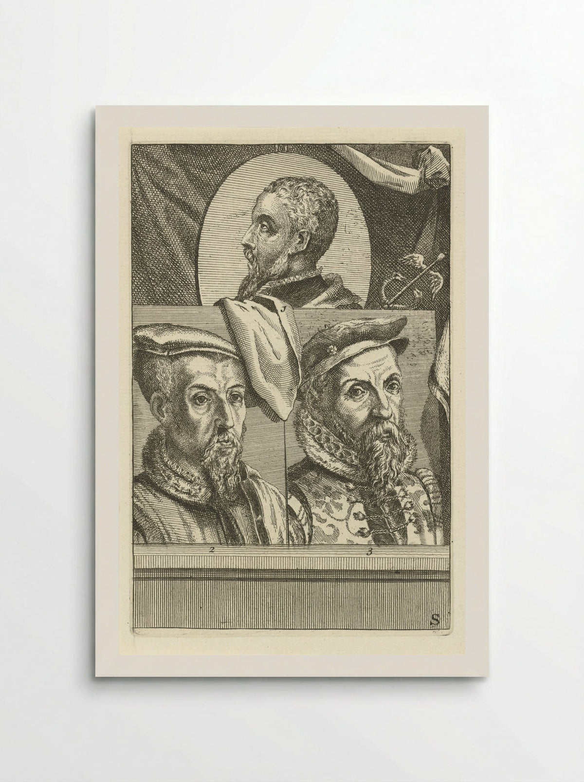 Portret van Filips II van Spanje - Hieronymus Cock - Poster